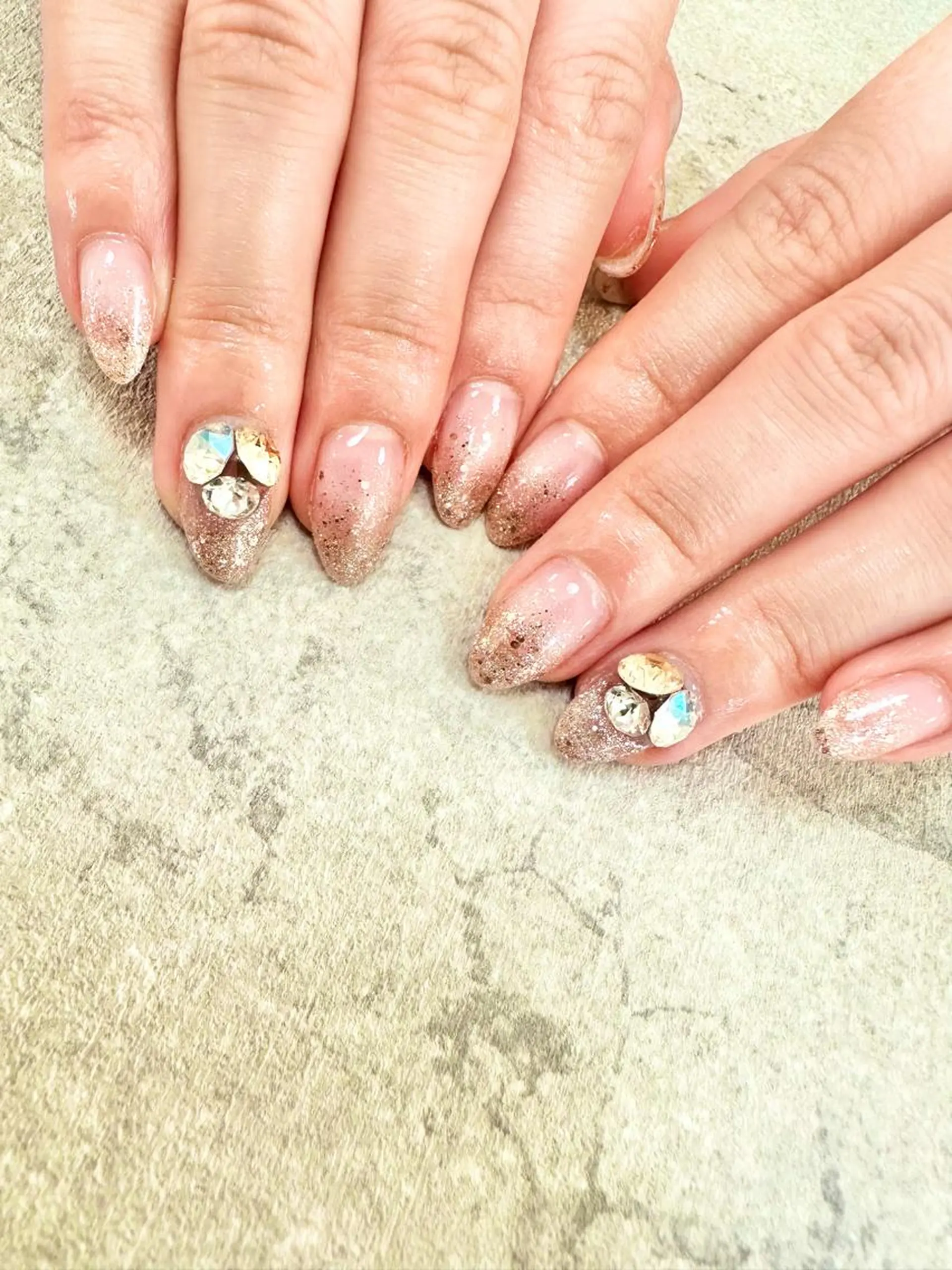 ネイル フットネイル フレンチネイル ジェルネイル グラデーション キラキラネイル フットネイル .N YUKIのネイルデザイン