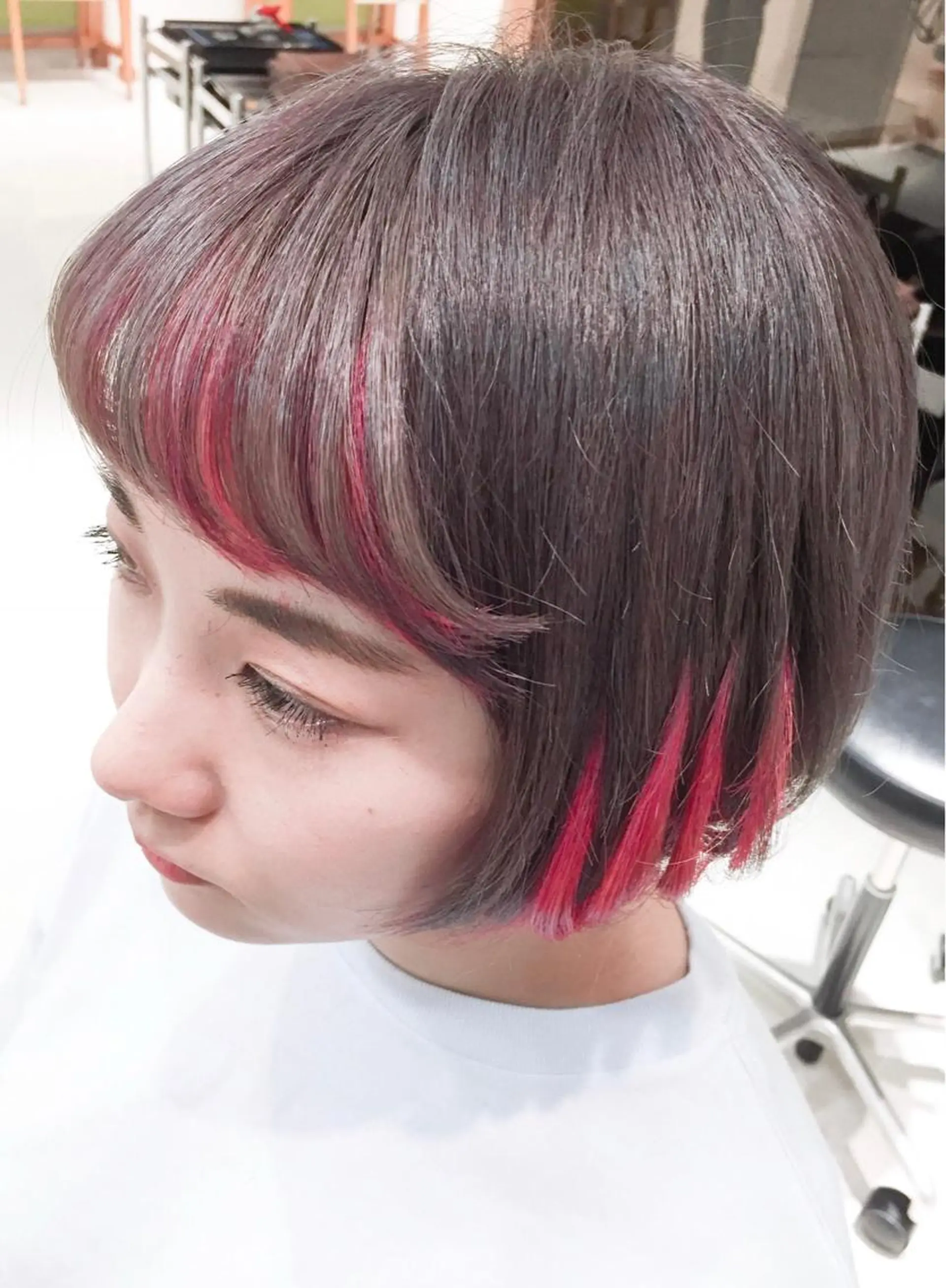 ショート カラー モテ髪透明感❤️ デイズヘアカラーのヘアスタイル