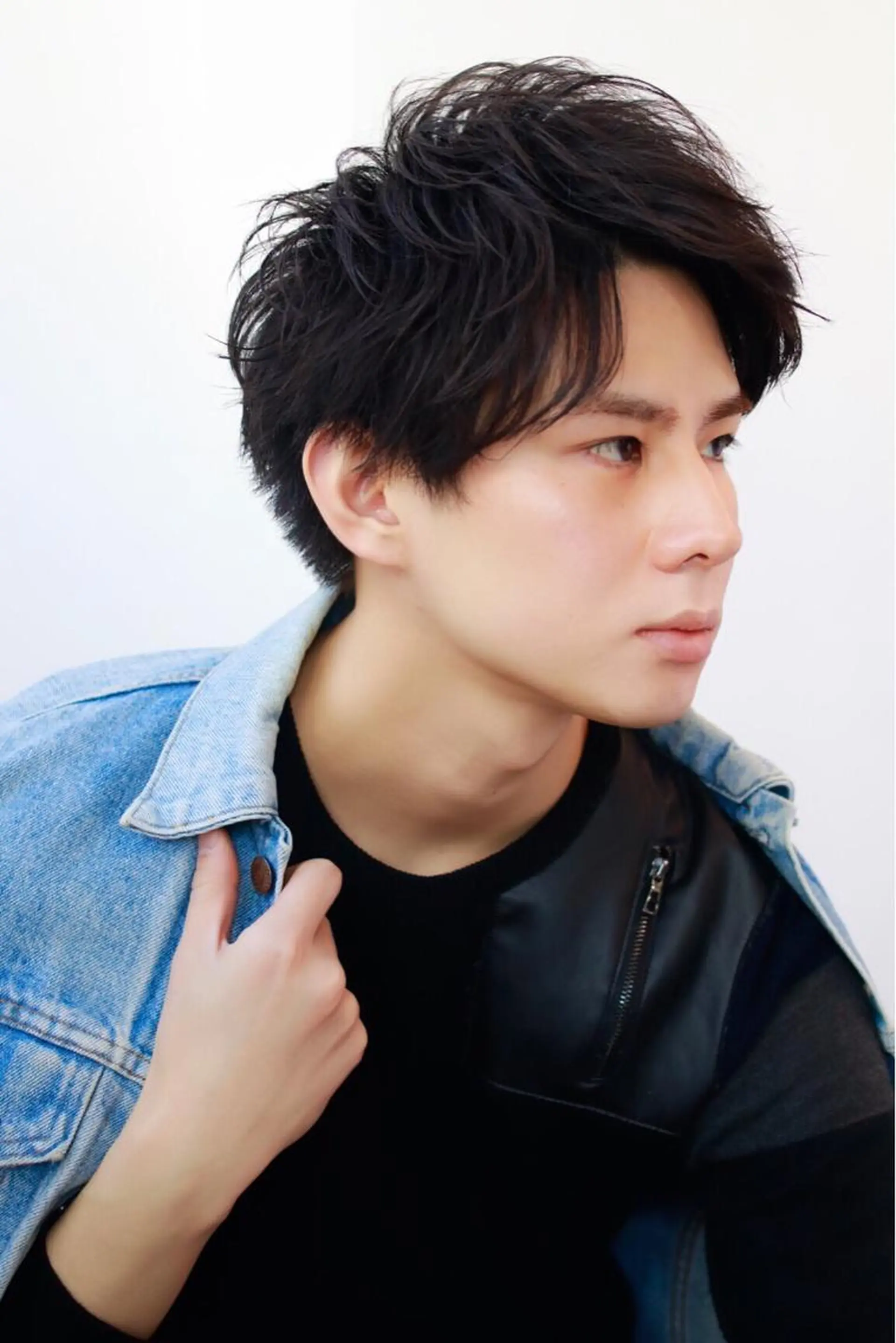 ショート メンズ BABY 艶髪暗髪ヘア💖達人のヘアスタイル