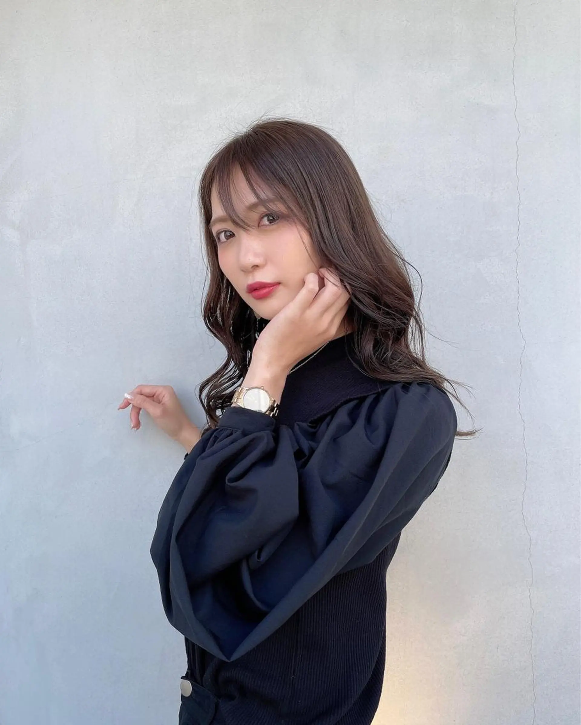 ミディアム シールエクステ エクステ ハイライト レイヤーカット K!ng所属・レイヤーカット/ 髪質改善/ハイライトのヘアスタイル