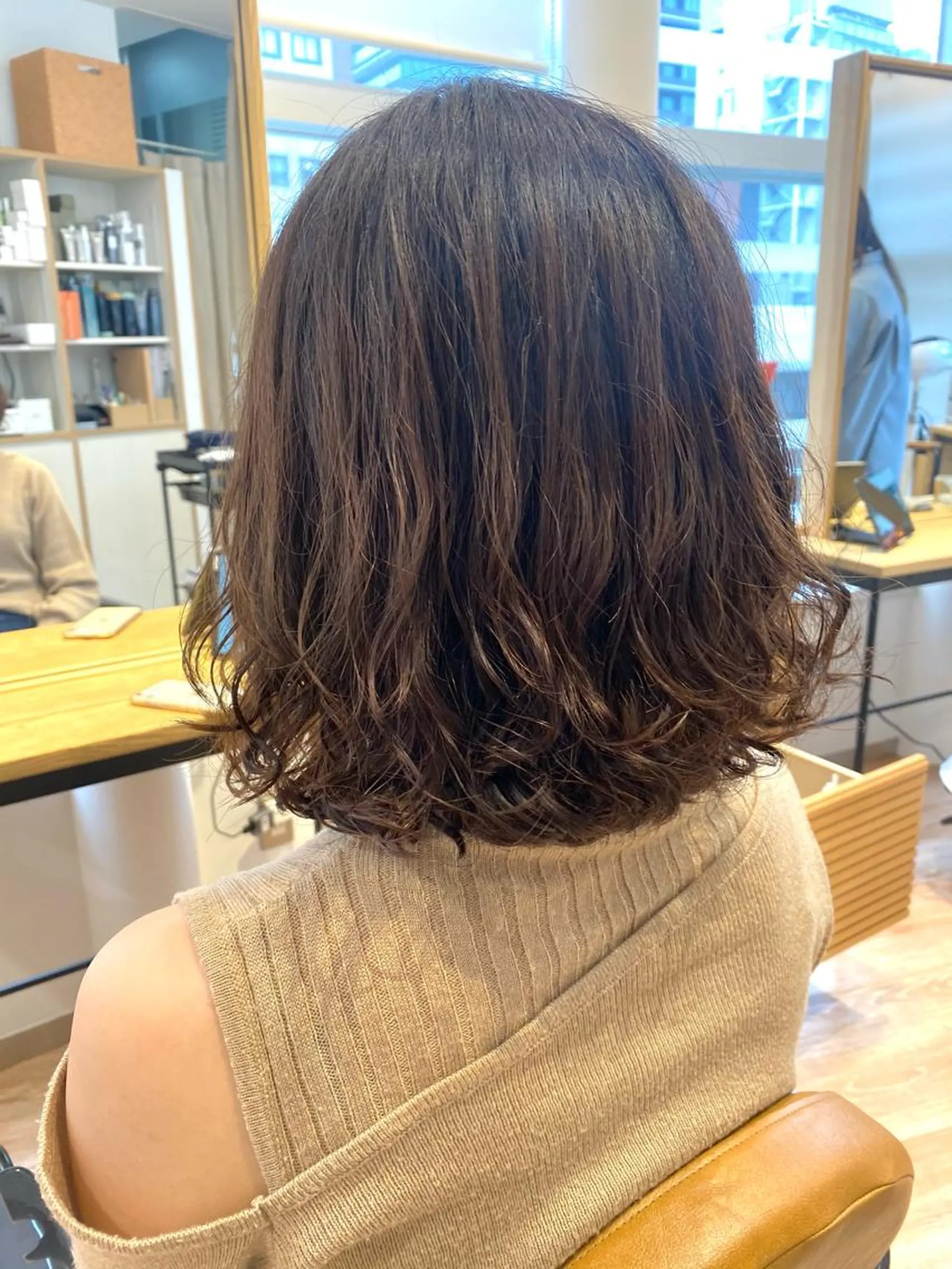 ミディアム パーマ ❤️パーマ美容師✂︎ 井口美緒のヘアスタイル