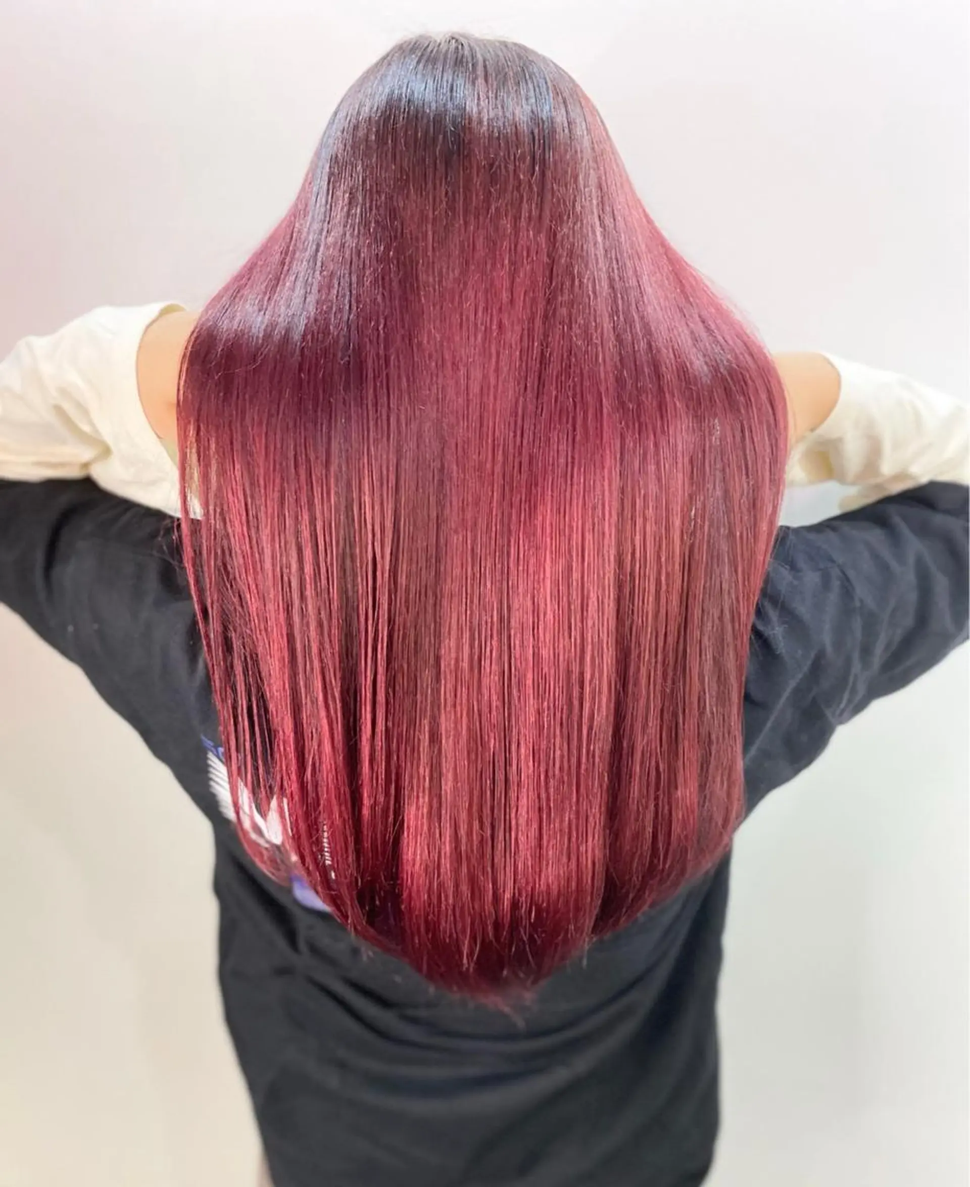 ロング カラー 透明感カラー ダブルカラー opus 店長大和 レイヤー/赤み消しのヘアスタイル