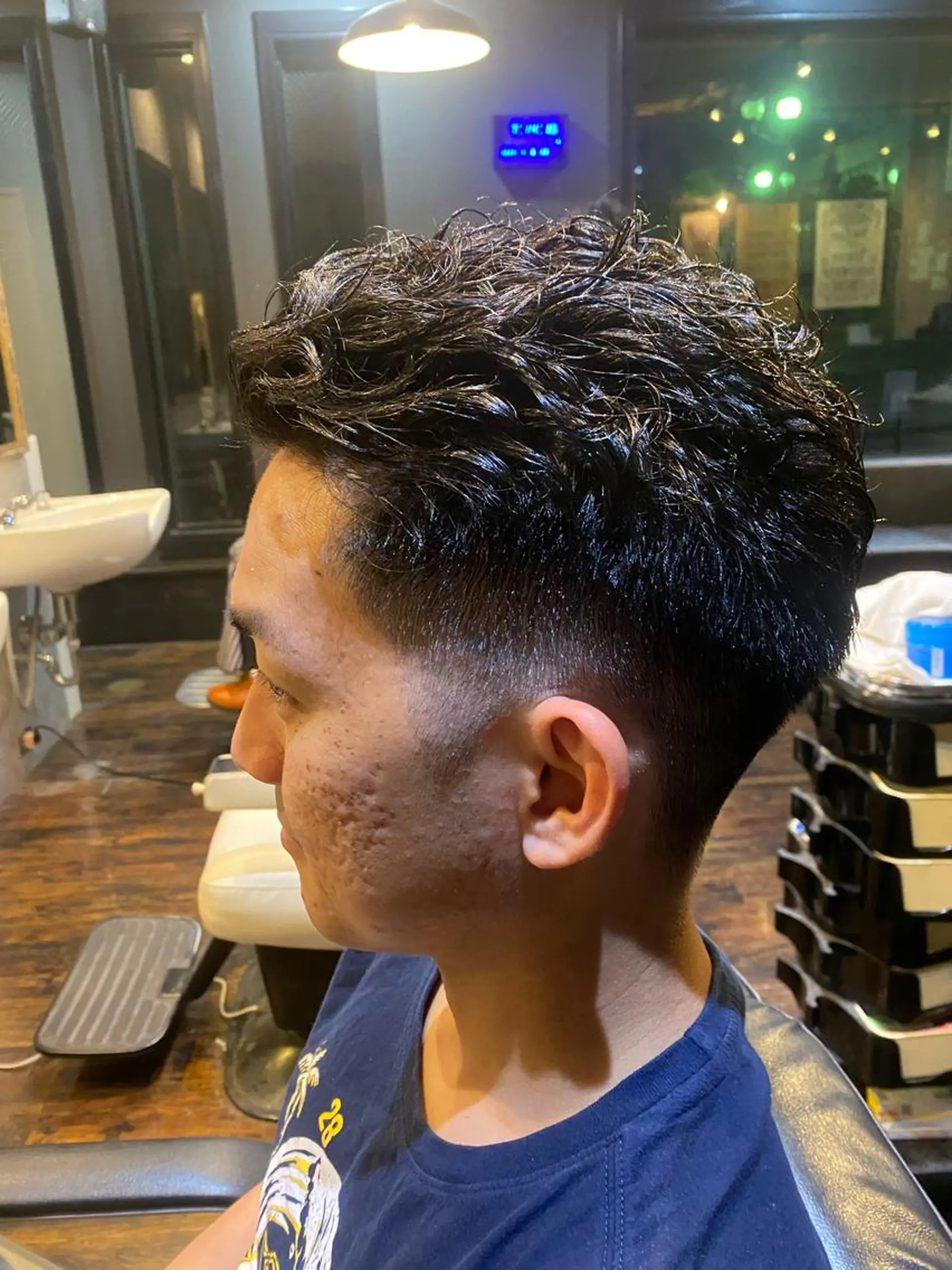 ショート メンズ カット パーマ Smile hair浦和本店所属・🌟夜から通える🌟 メンズ専門店長RENのヘアスタイル
