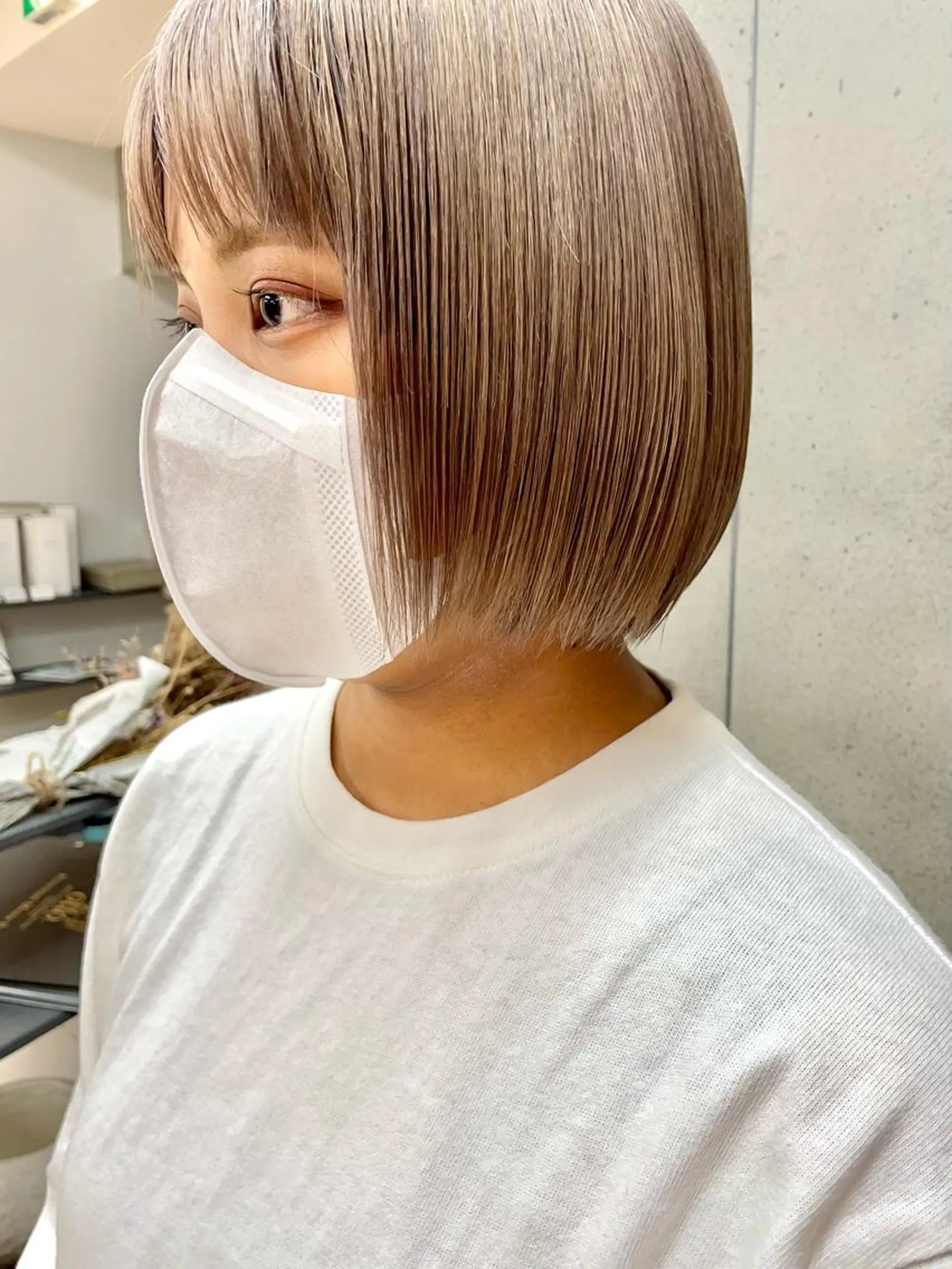 ミディアム ヘアカラー トリートメント 骨格診断で絶対可愛い ✨丸みショート✨凌弥のヘアスタイル