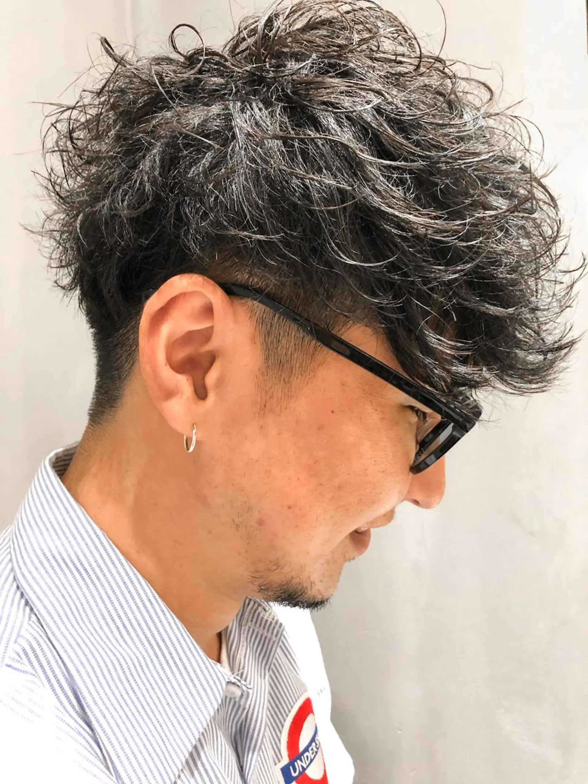 ショート パーマ メンズ マッシュ メンズパーマ ツイストスパイラルパーマ スパイラルパーマ カット パーマ トリートメント ヘアセット amie高崎所属・高崎メンズパーマ 髪質改善TAKEのヘアスタイル