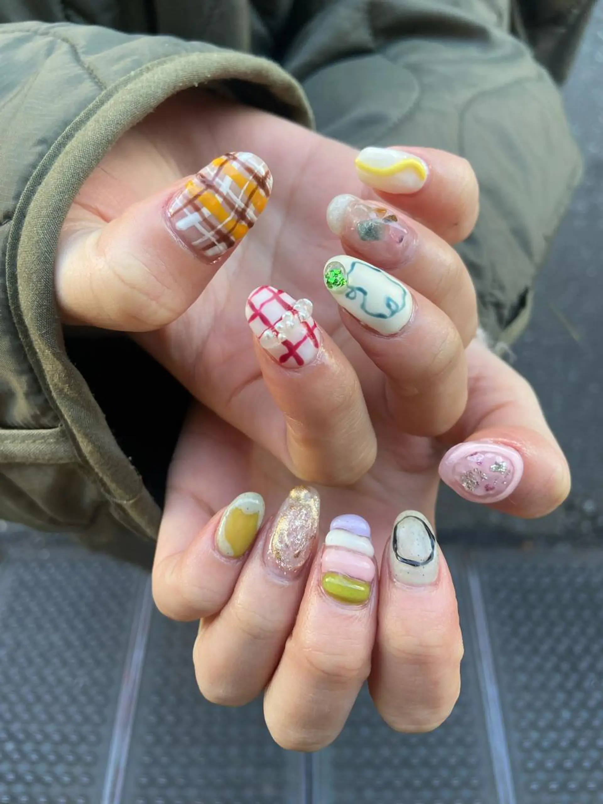 ネイル アートネイル クリアネイル パステルネイル . unffのネイルデザイン