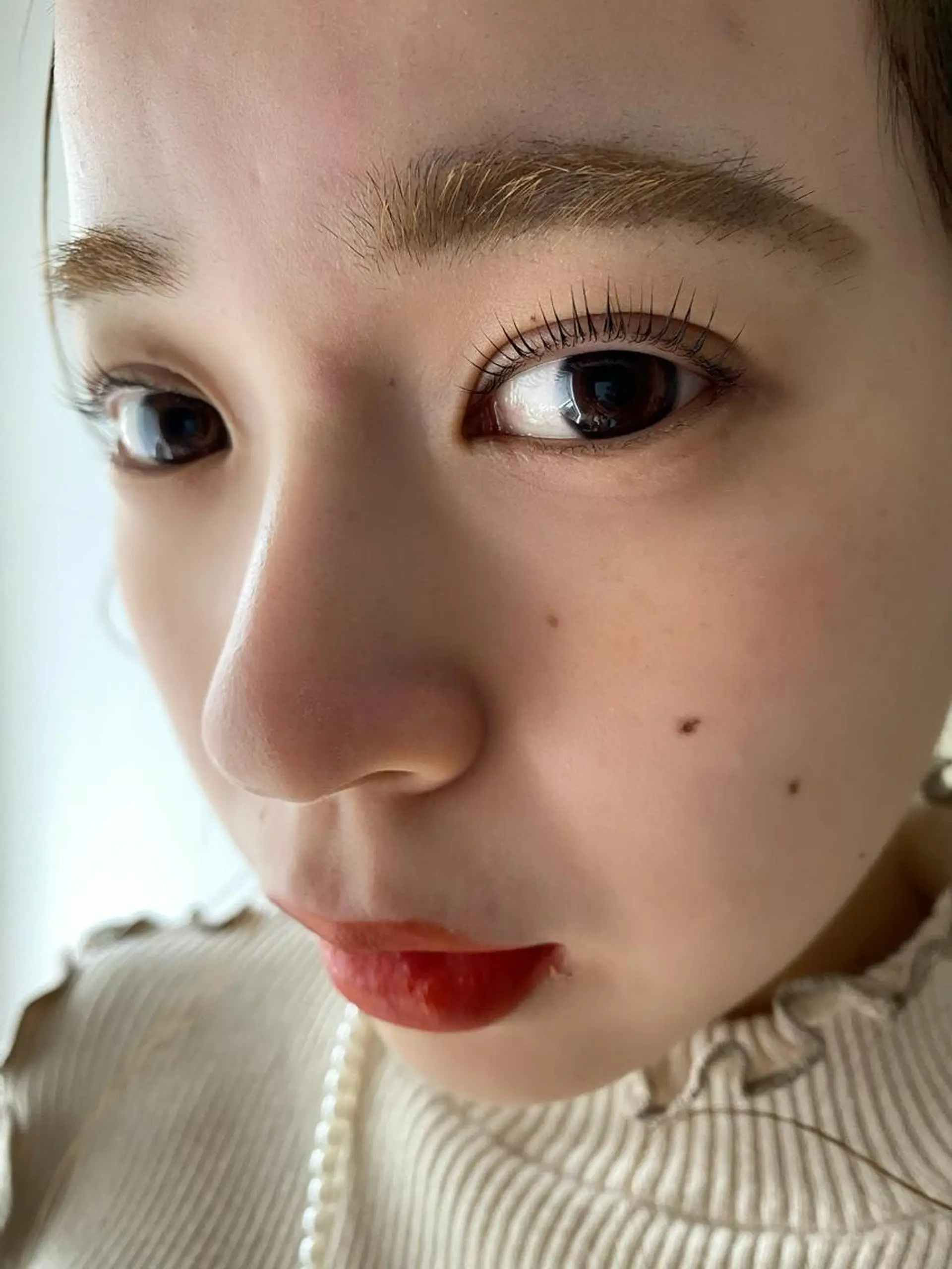 カラー パーマ マツエク・マツパ ブラウンカラー カラーマツエク フラットラッシュ パリジェンヌラッシュリフト まつげパーマ Ril eye所属・RIKO [Ril eye]のマツエク・マツパデザイン