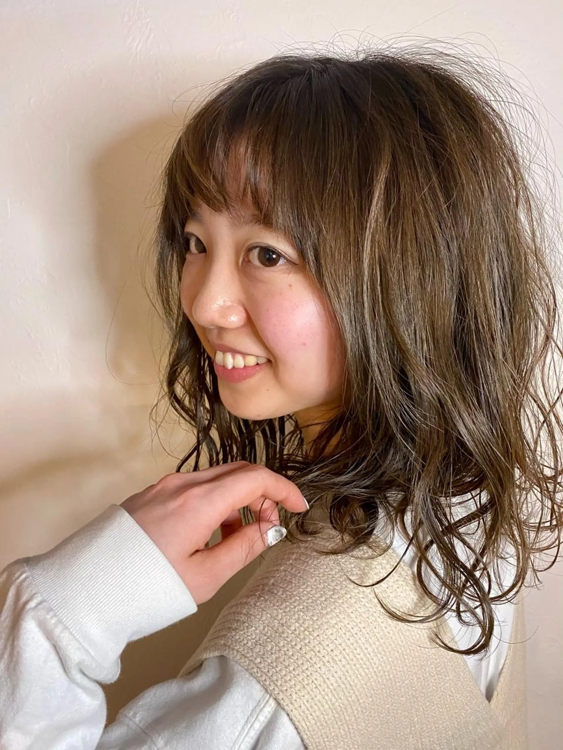 ミディアム カラー パーマ m ā l o. マァロのヘアスタイル