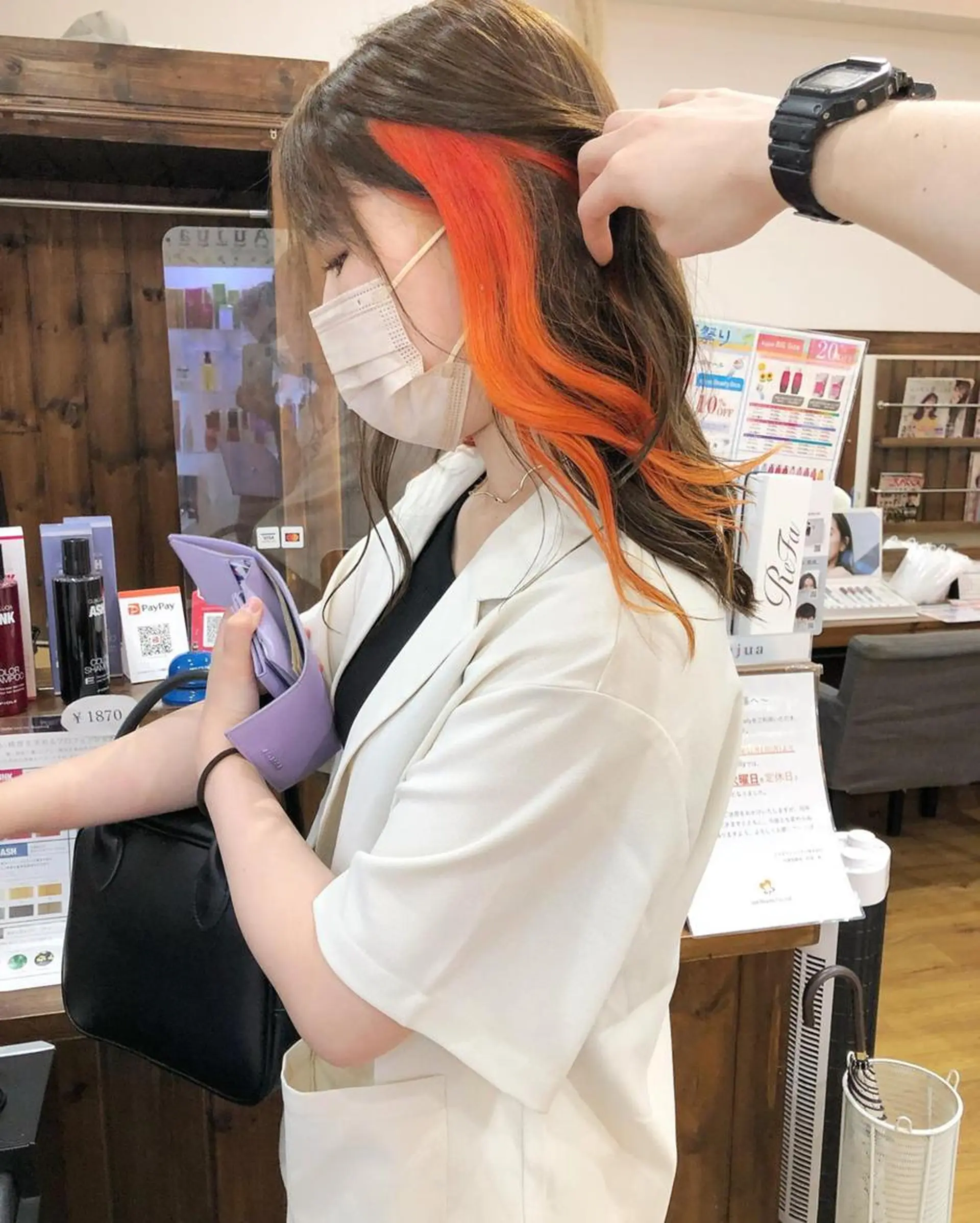 カラー アディクシーカラー アッシュ ブリーチ ダブルカラー グラデーションカラー 🌈ハイトーン/ ワタル🌈のヘアスタイル