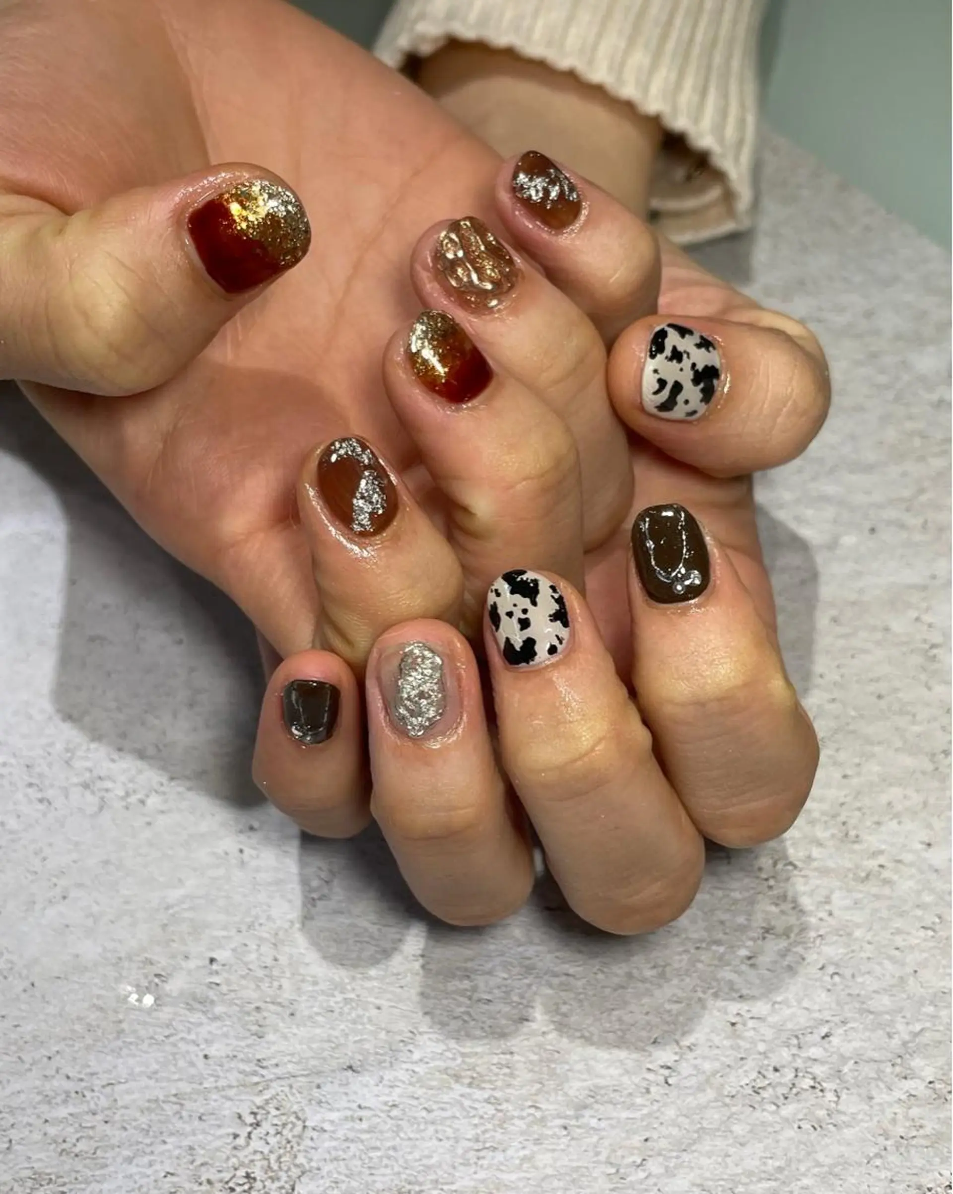 ネイル ブラウン nail salon CIELのネイルデザイン