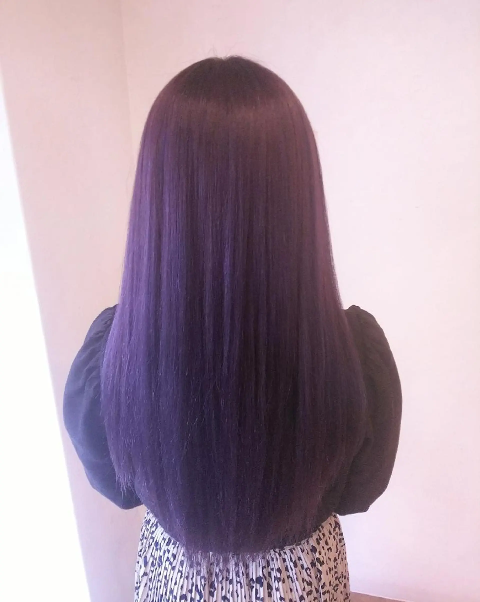 ロング カラー ラベンダーカラー ラベンダーピンク ピンクカラー JIL BLAN 京都所属・RU RIのヘアスタイル