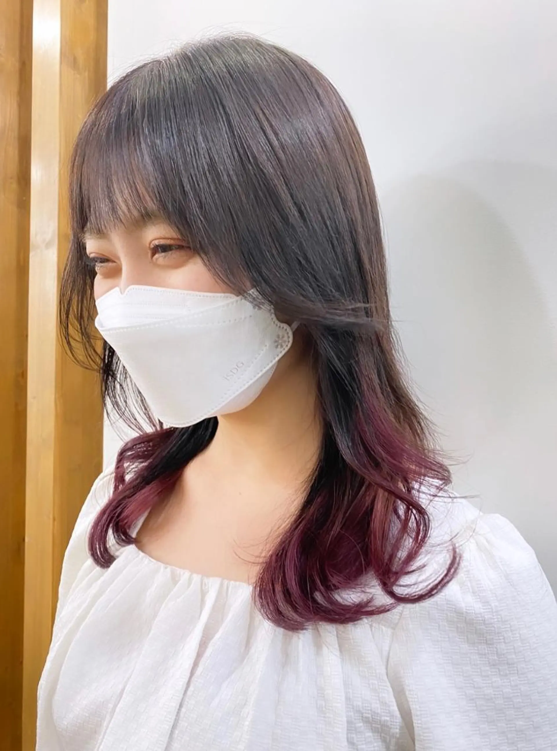 セミロング ケアカラー 髪質改善 似合わせカット 【NEWI 天王寺店 】 Fukaのヘアスタイル
