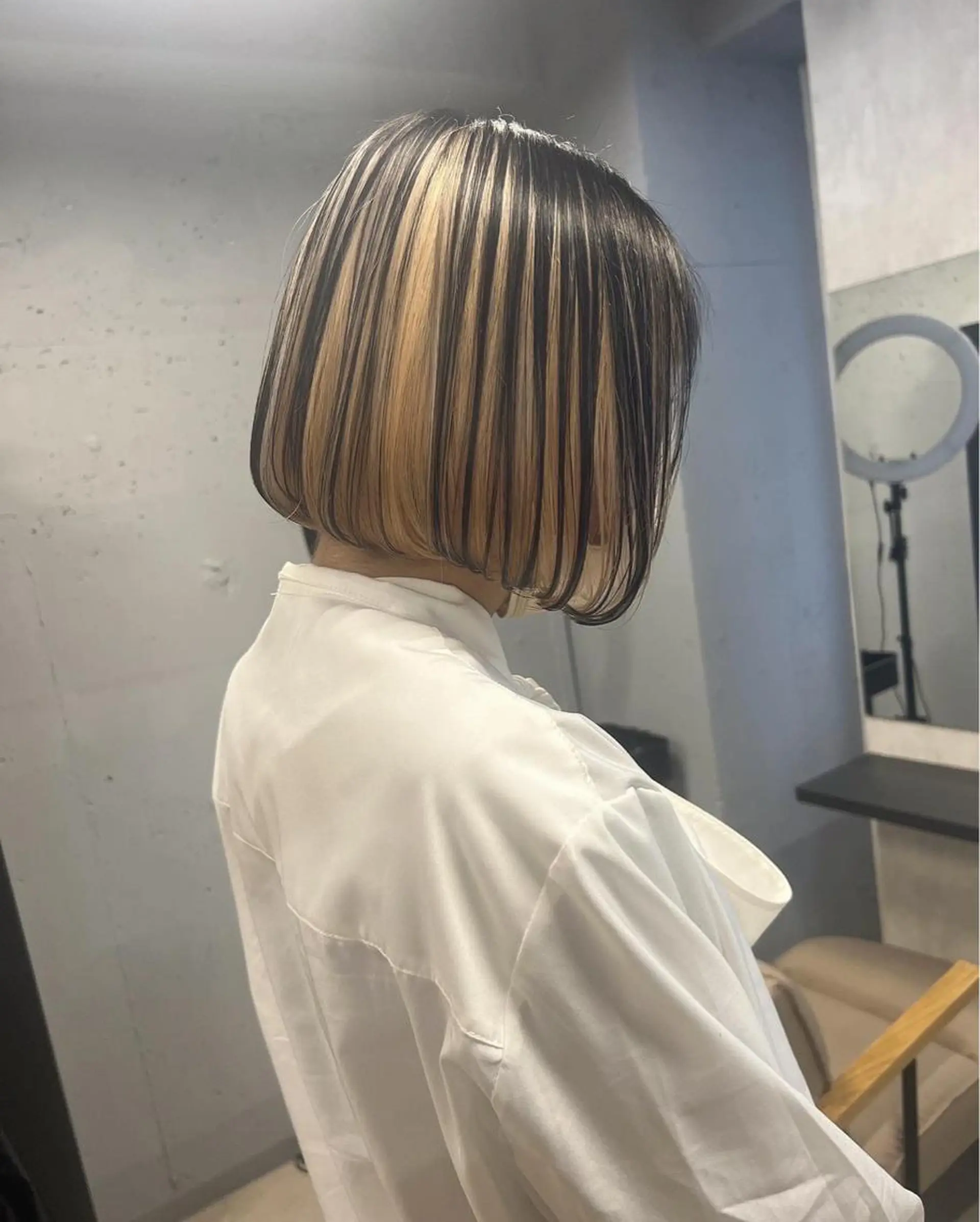 ショート カラー カット ヘアカラー トリートメント 新宿/美髪矯正 髪質改善/韓国風山本のヘアスタイル