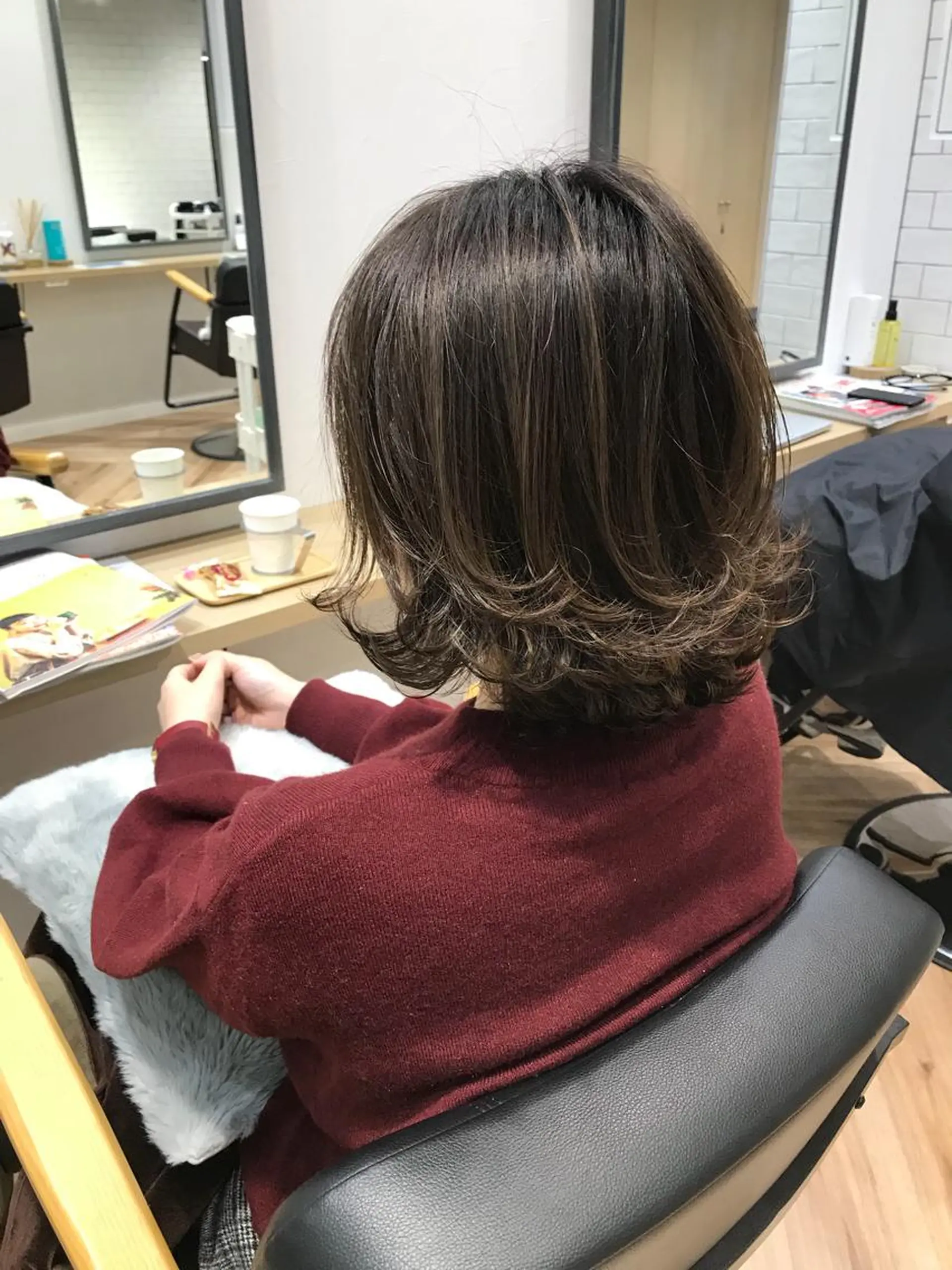 ミディアム カラー 原山 直人のヘアスタイル