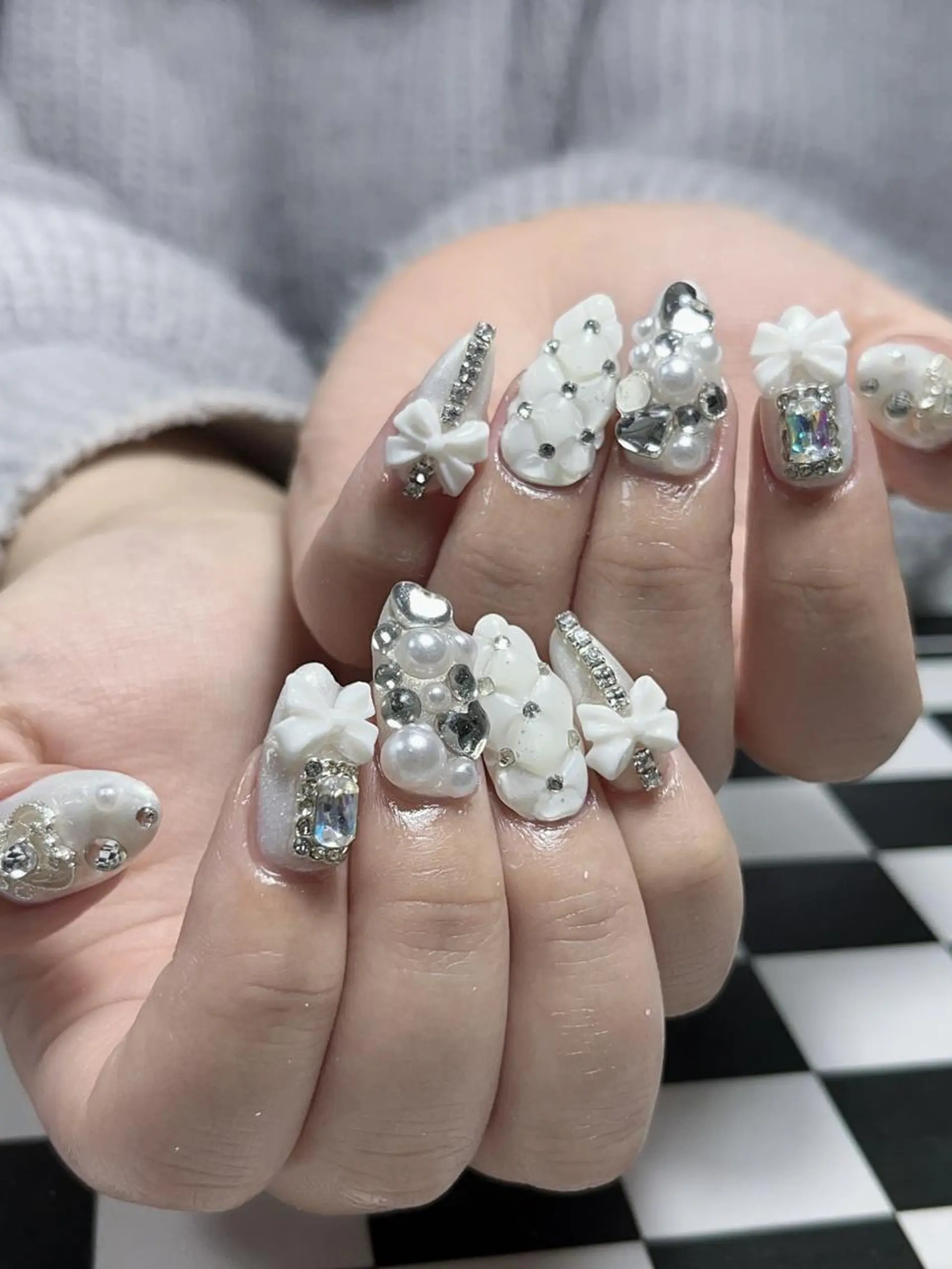 ネイル ゴージャス 持ち込み スカルプネイル ハンドネイル DIAMOND 💦のネイルデザイン