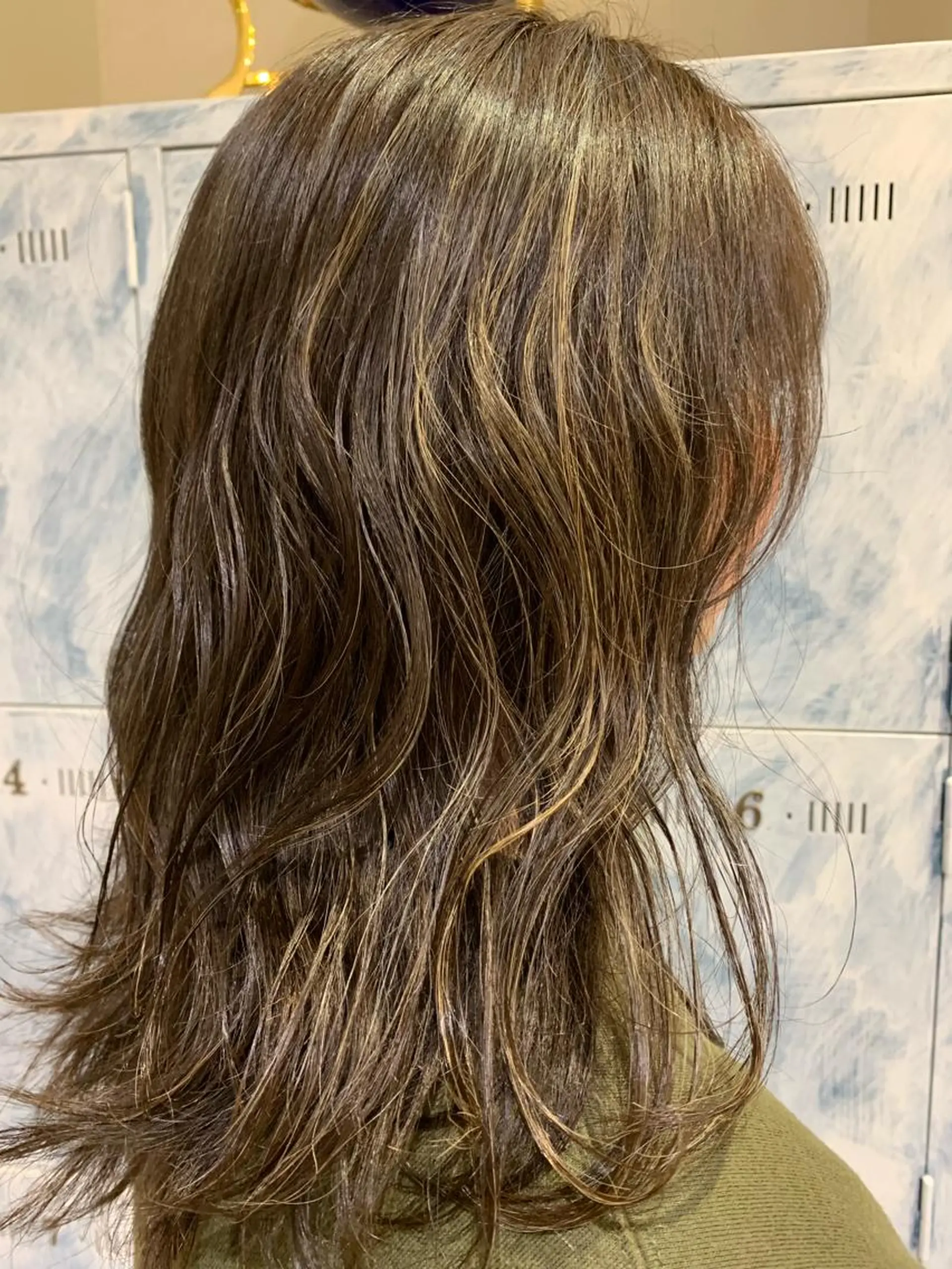 ミディアム カラー ハイライトカラー ハイライト 髪質改善/縮毛矯正 ツヤ髪🩷さつきのヘアスタイル