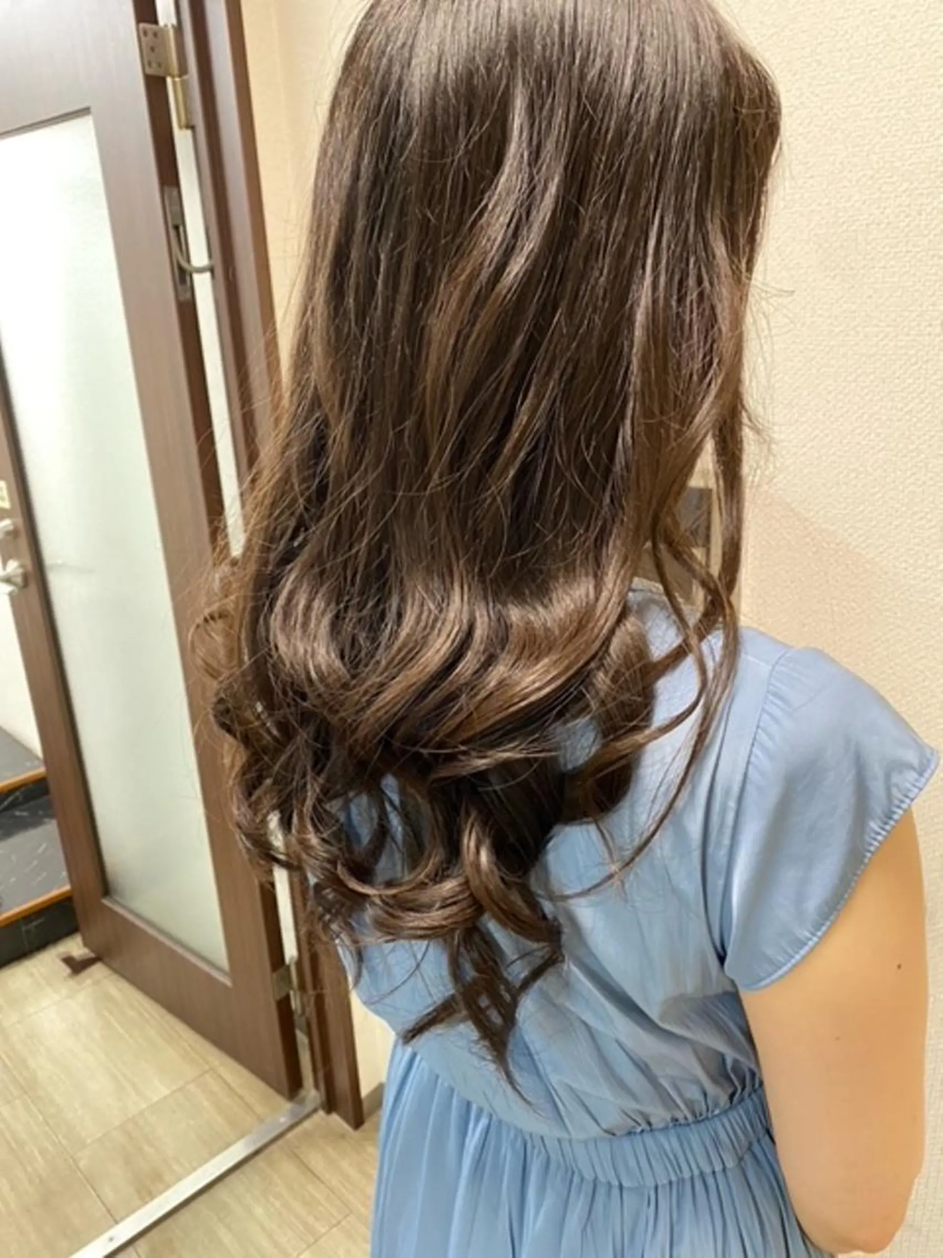 セミロング セミロングパーマ kazu 店長のヘアスタイル