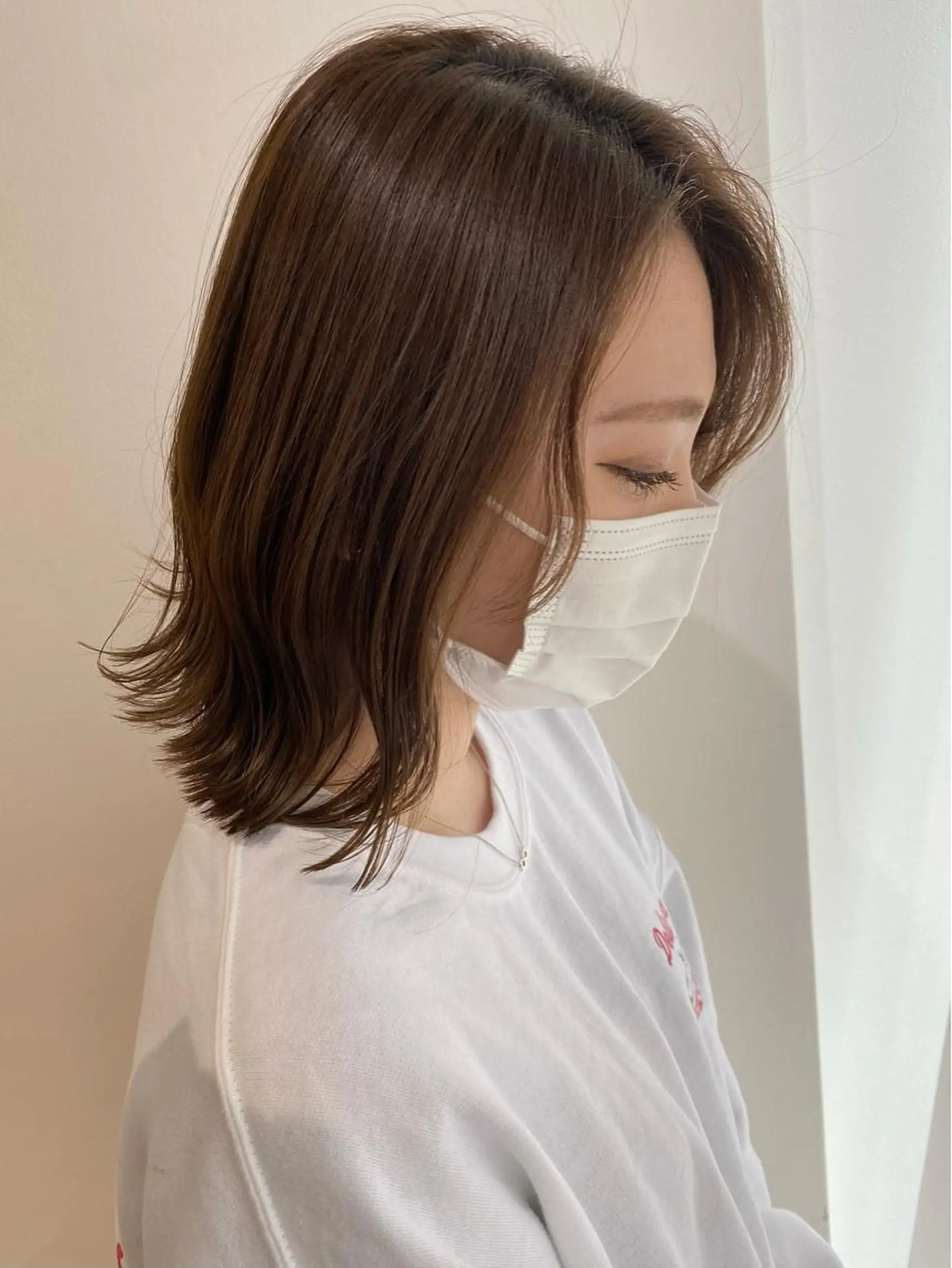 ミディアム カラー ヘアアレンジ カット ヘアカラー トリートメント IVY joure Suzu.のヘアスタイル