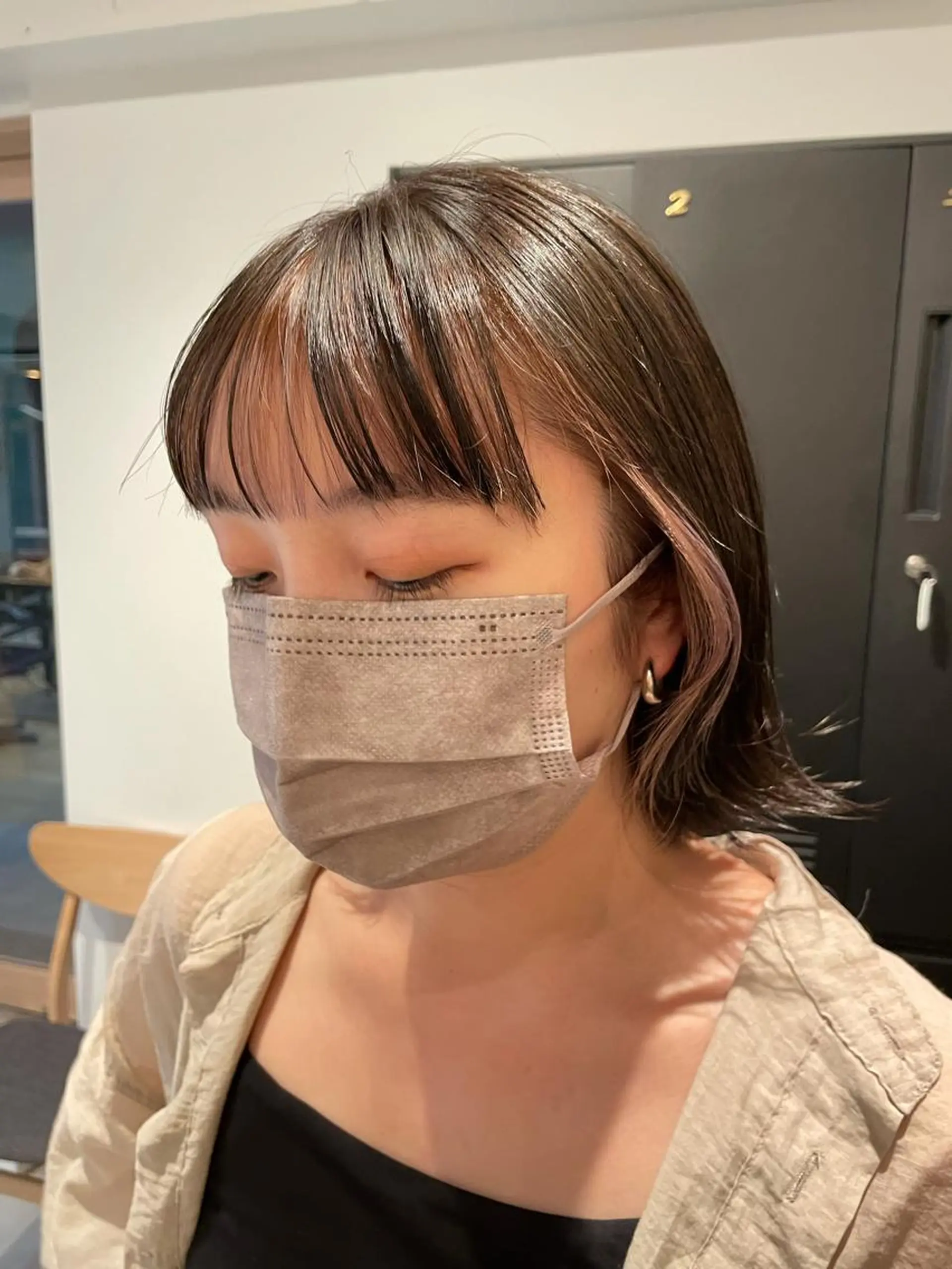 ミディアム カラー ラベンダーカラー ヘアカラー トリートメント ヘッドスパ ヘアセット SALOWIN下北沢所属・hazuki 🌝のヘアスタイル