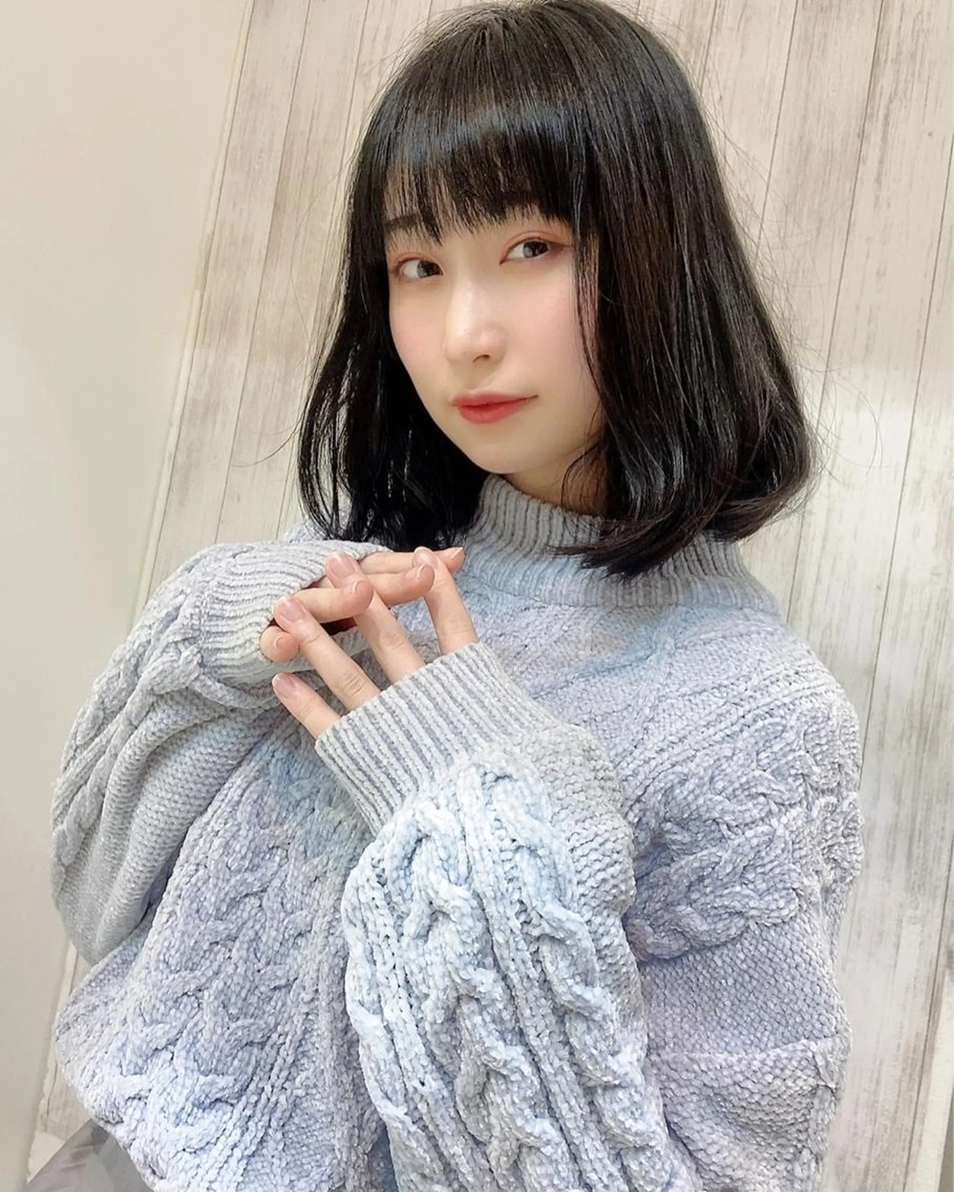 ミディアム カット ヘアカラー トリートメント 石沢 知康のヘアスタイル