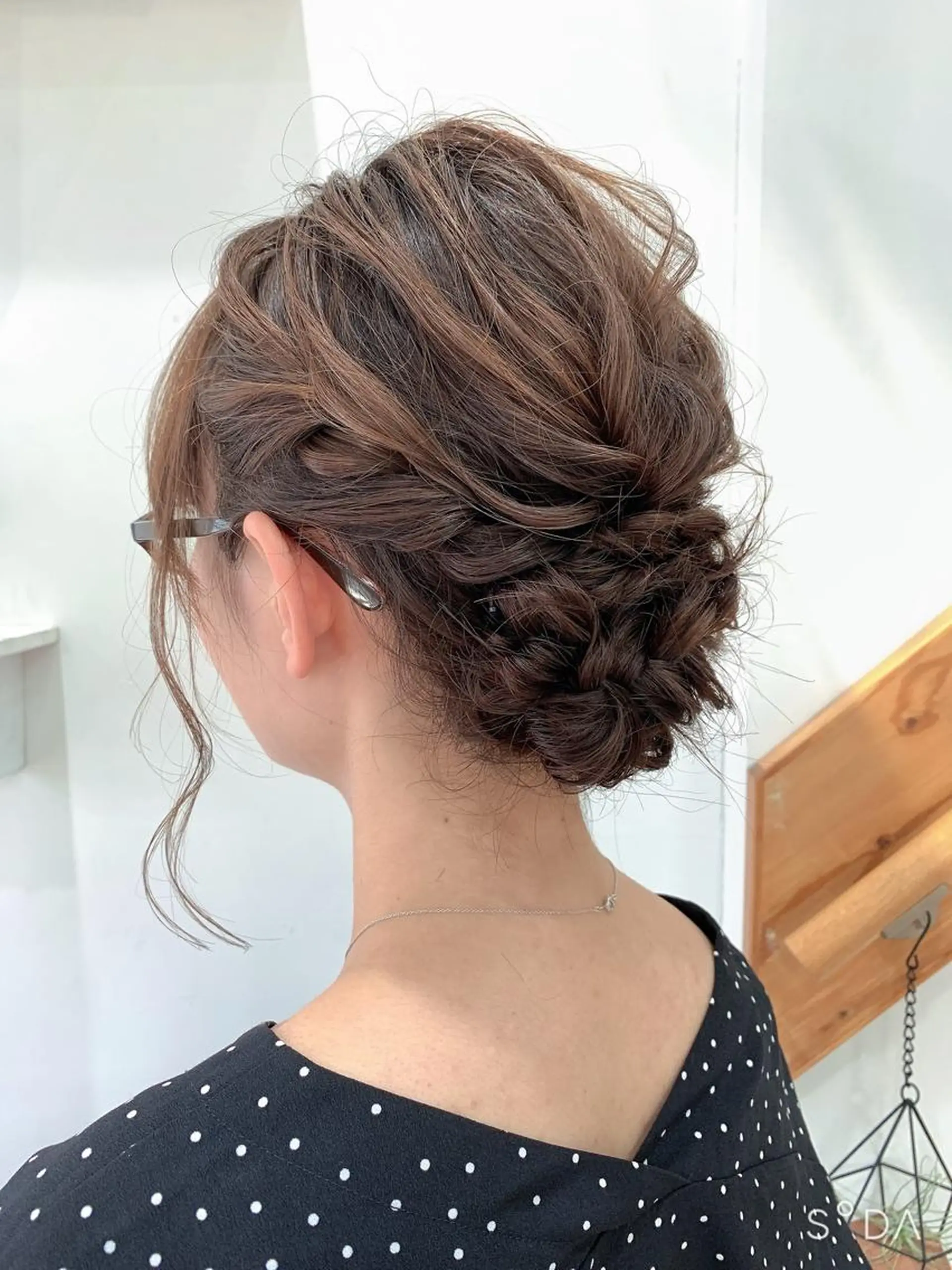 ミディアム ヘアアレンジ ヘアアレンジ にいた　かづしげのヘアスタイル