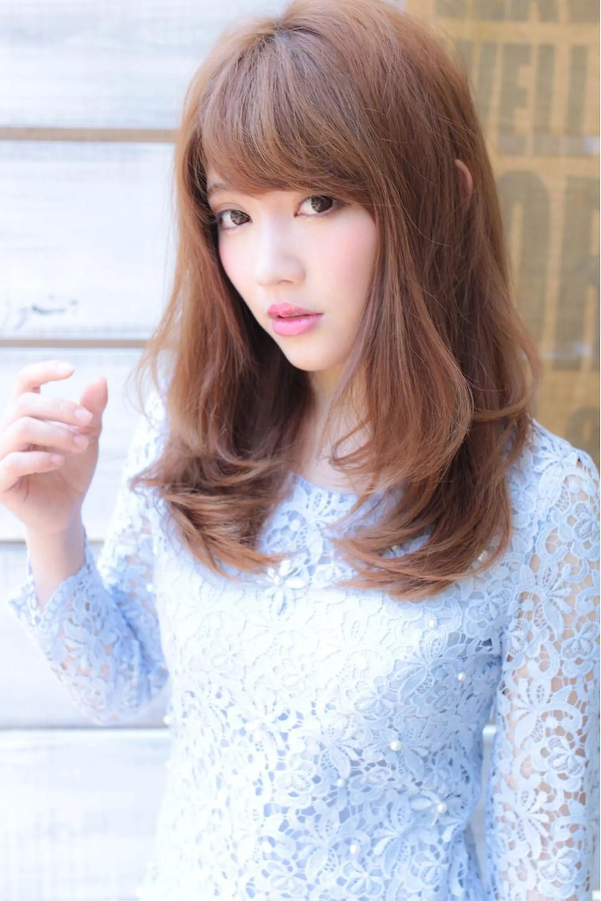 セミロング カラー カット ヘアカラー 小顔カット/レイヤー 【WiLL】加藤のヘアスタイル