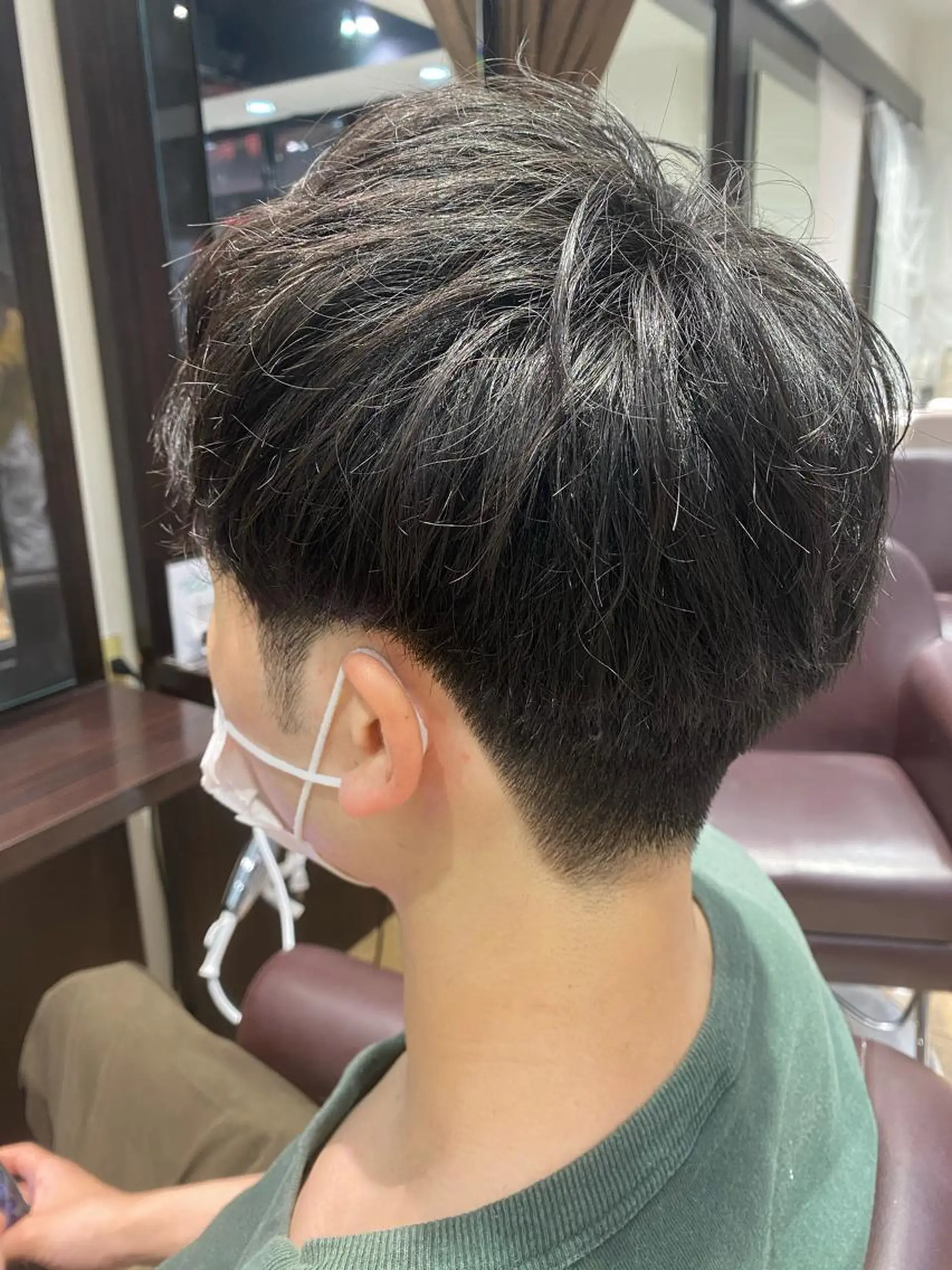 ショート メンズ カット 酸スト/フェザー パーマ/三谷海斗のヘアスタイル