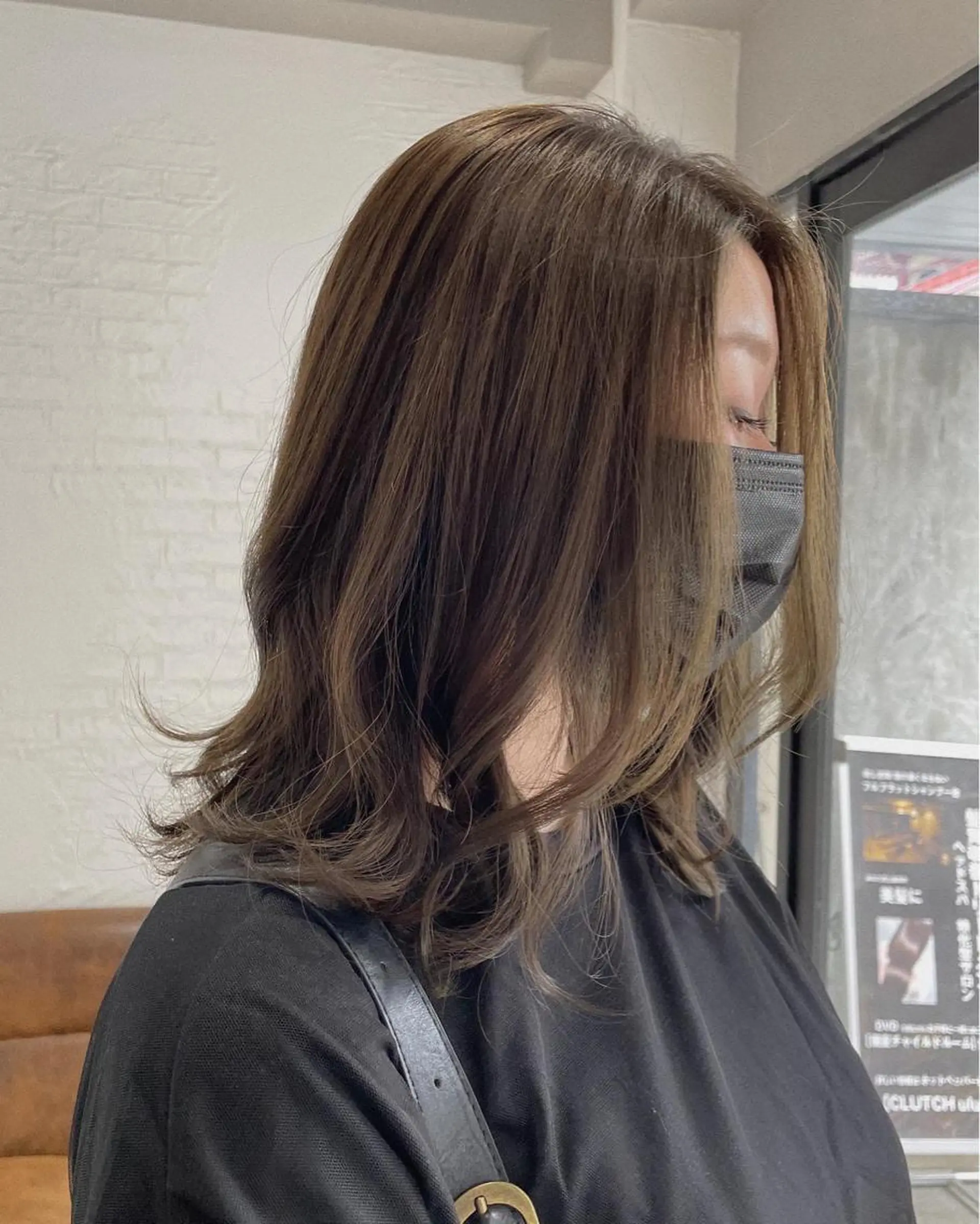 ミディアム カラー パーマ ヘアアレンジ カット ヘアカラー トリートメント ヨシムラ リオのヘアスタイル