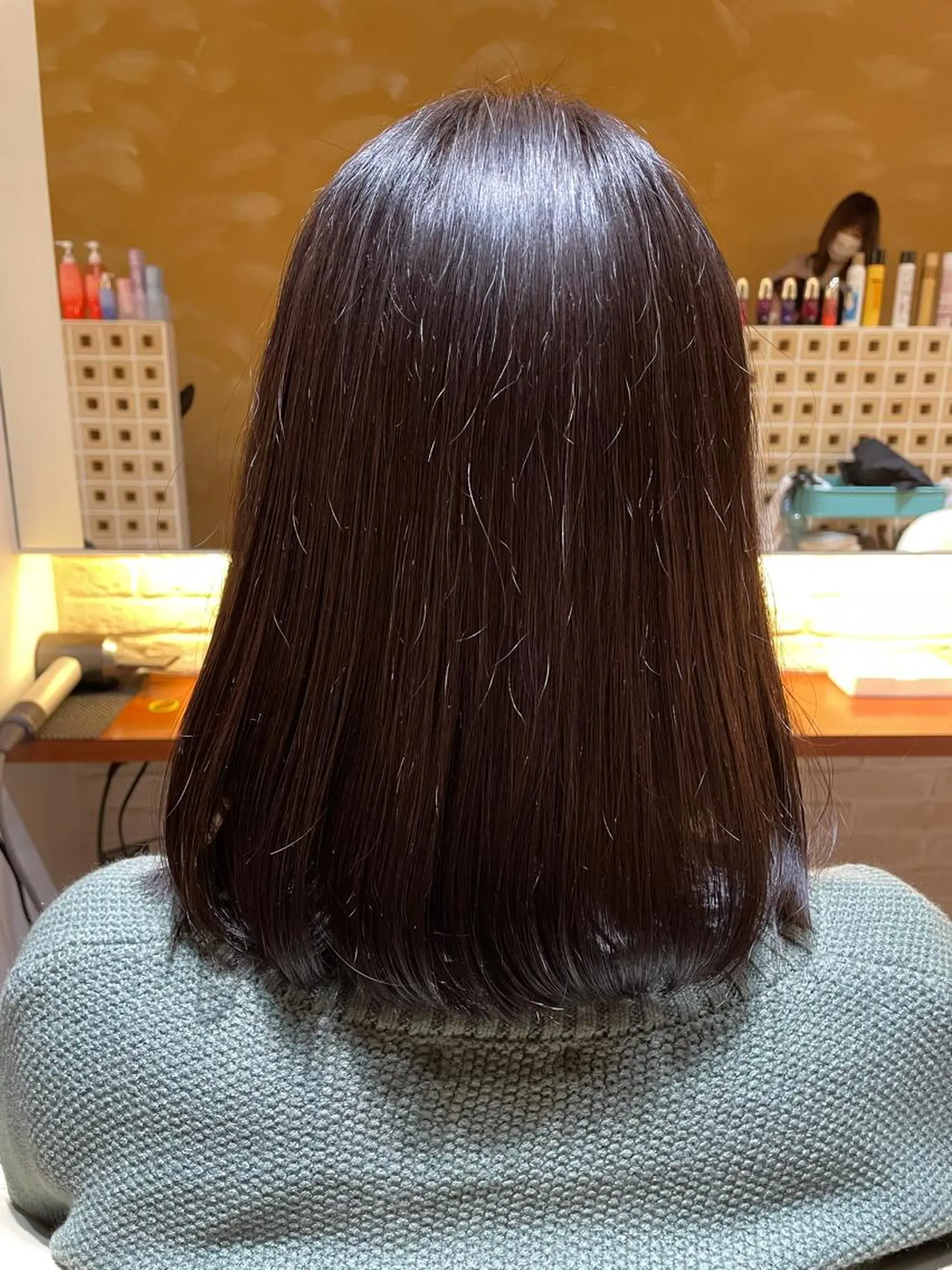 ミディアム カラー CoCooN 店長 さのえみのヘアスタイル