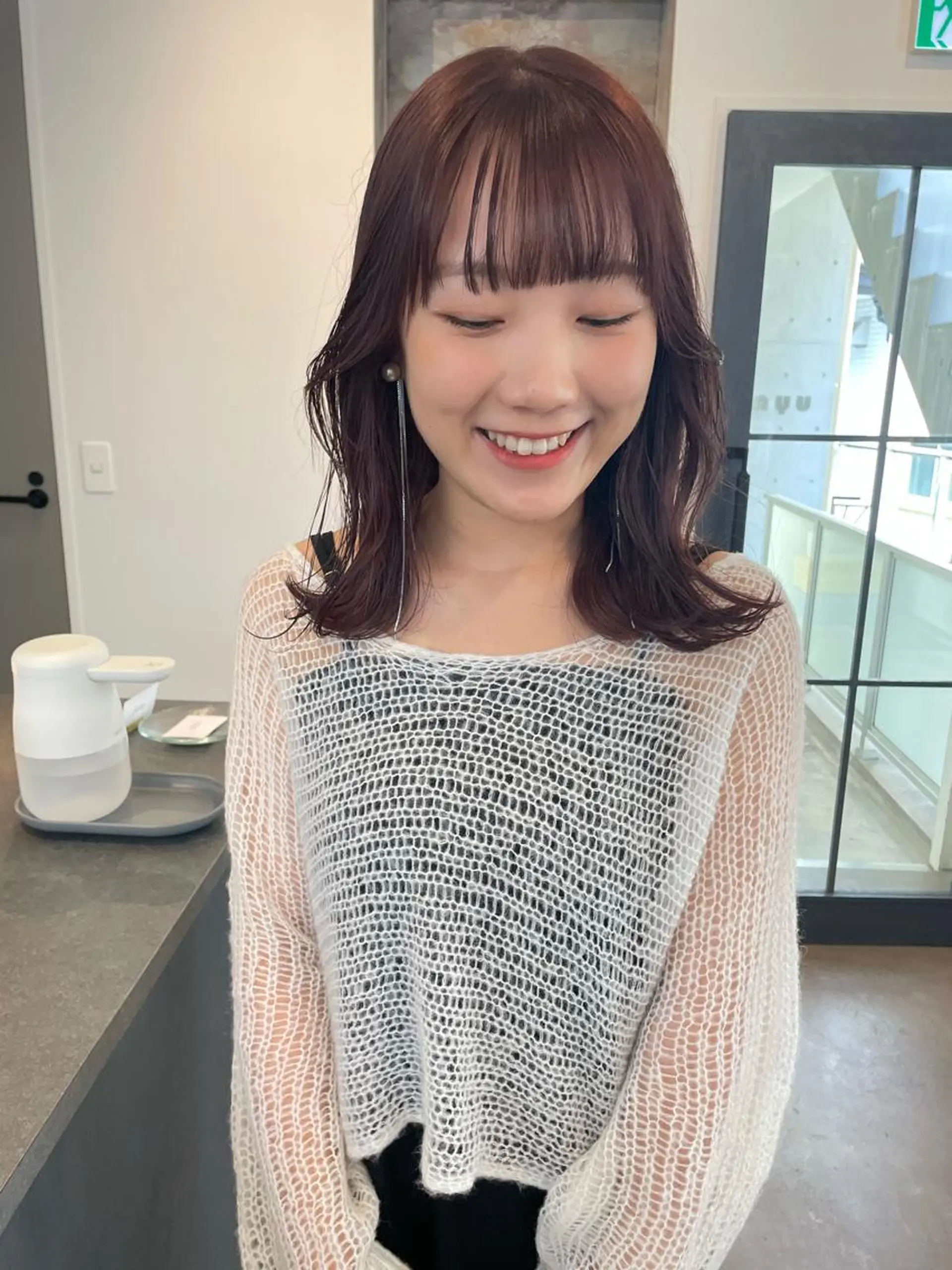 セミロング 原 菜帆のヘアスタイル