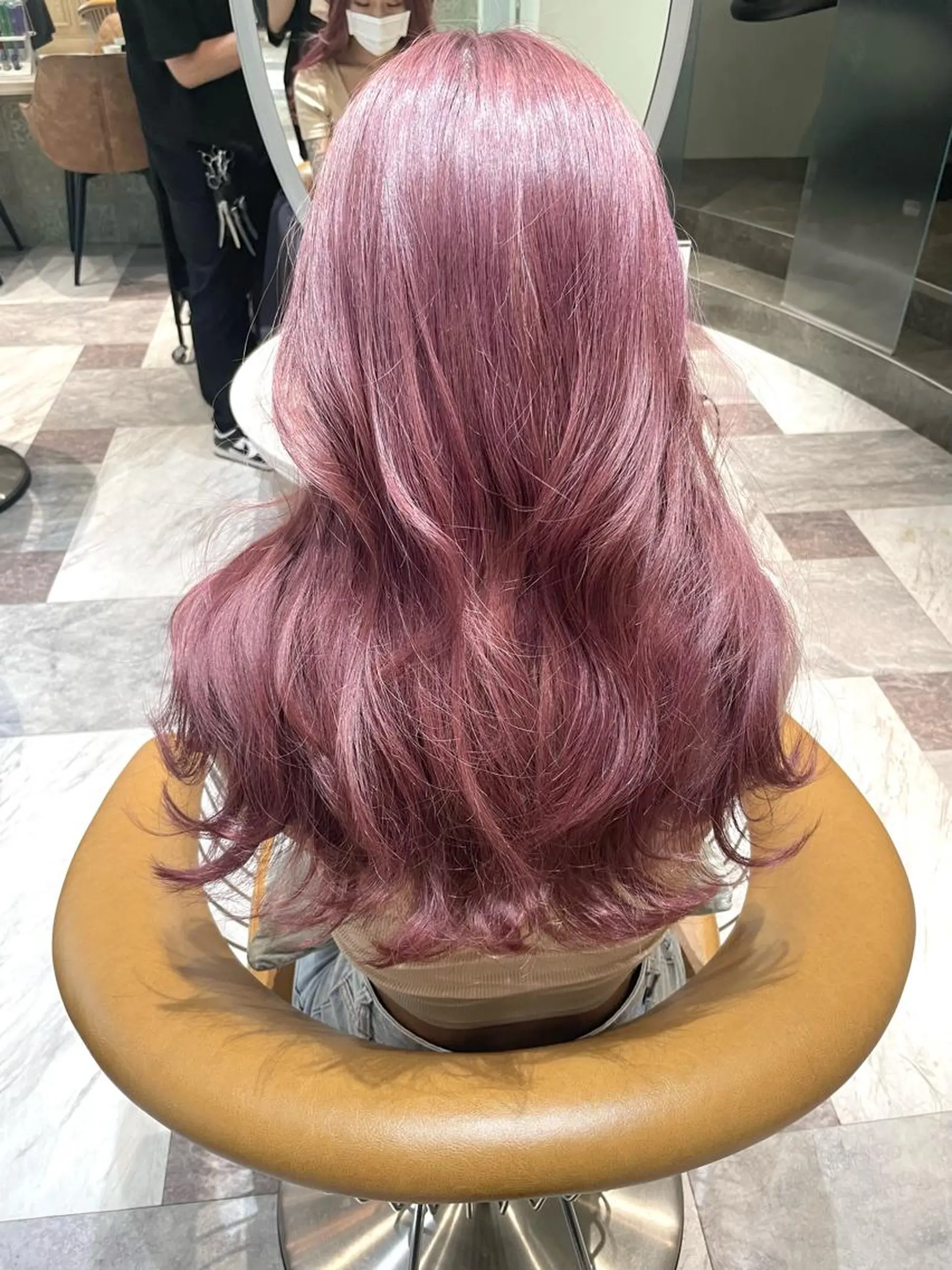 ロング カラー バレイヤージュ ブリーチ ケアブリーチ ダブルカラー グラデーションカラー 美髪/カラー 美容院🌈渡辺隼也のヘアスタイル