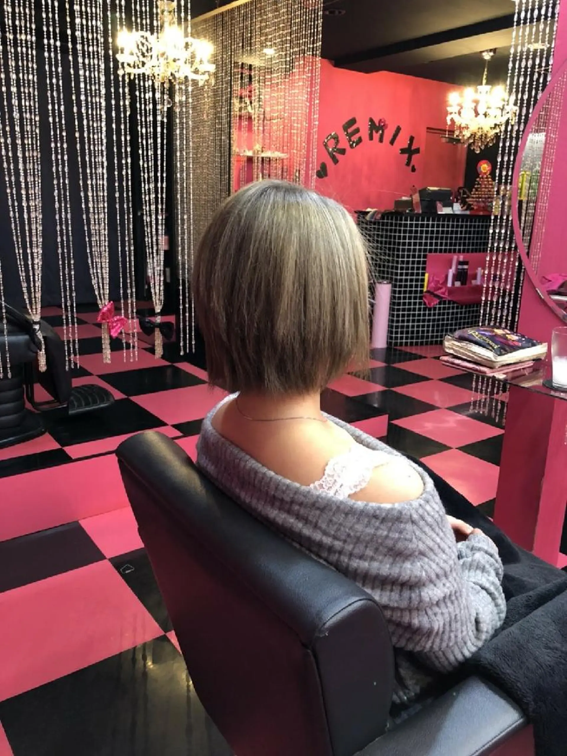 ショート カラー ブリーチ メッシュ REMIX　by　  Love　hairのヘアスタイル