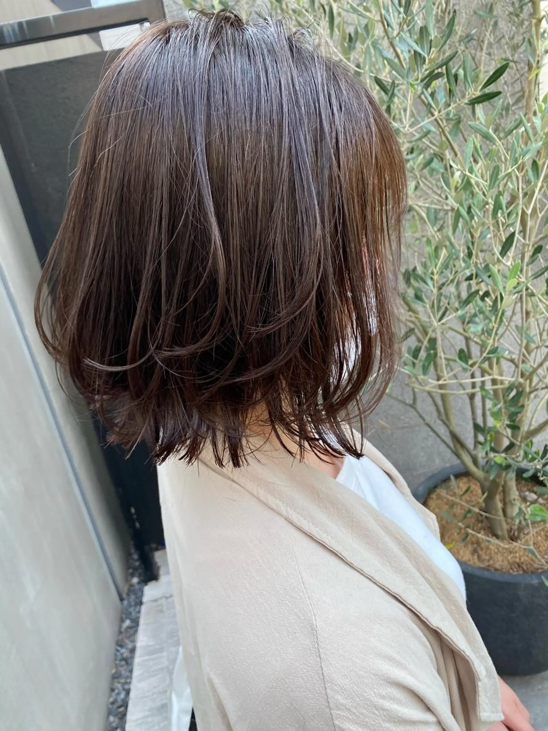 ミディアム カラー 赤み消し韓国ヘア レイヤー縮毛🤍渡邉のヘアスタイル