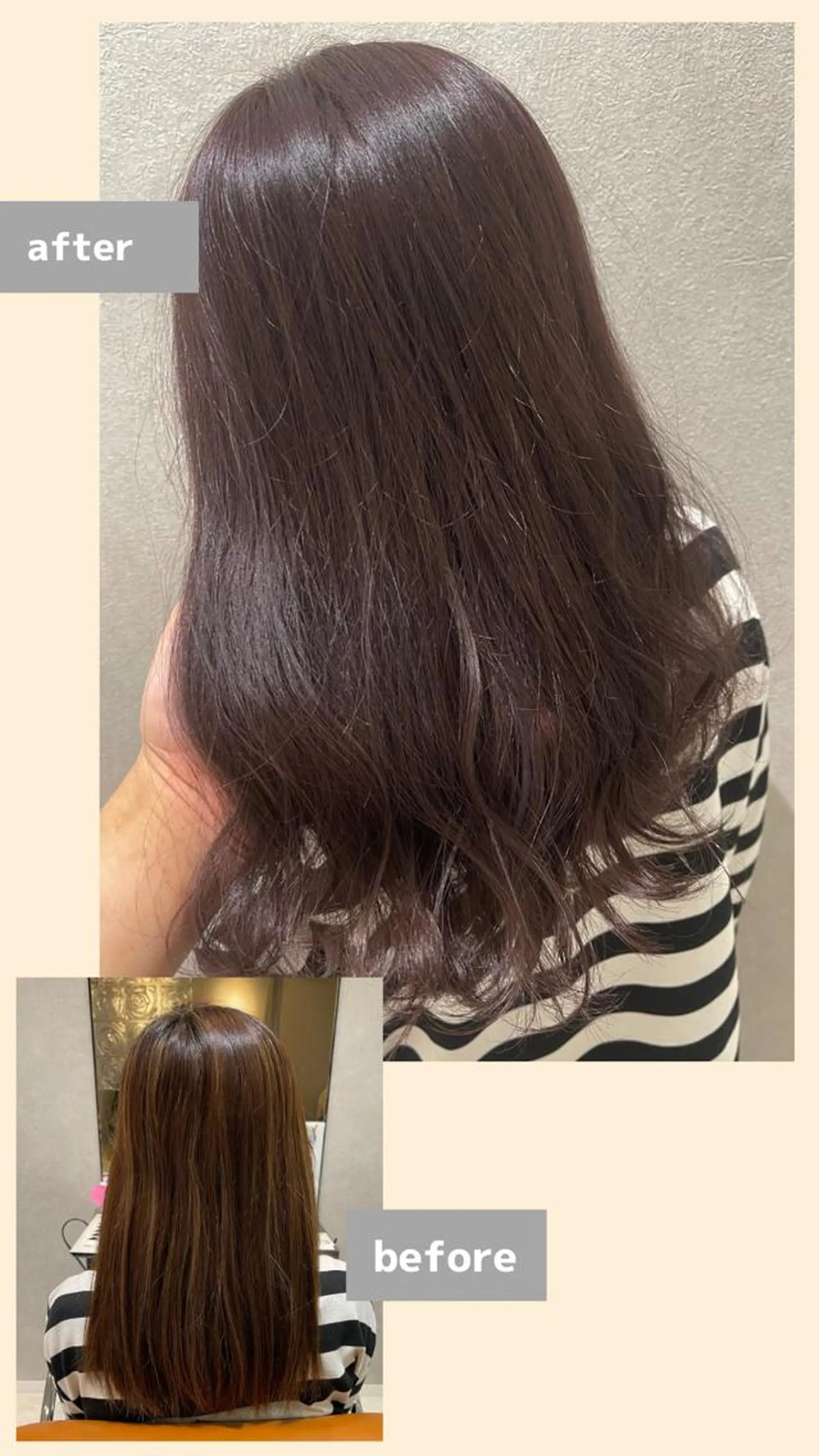 ミディアム カラー ベージュカラー La fith hair letter所属・Lafith住道 TATSUYAのヘアスタイル