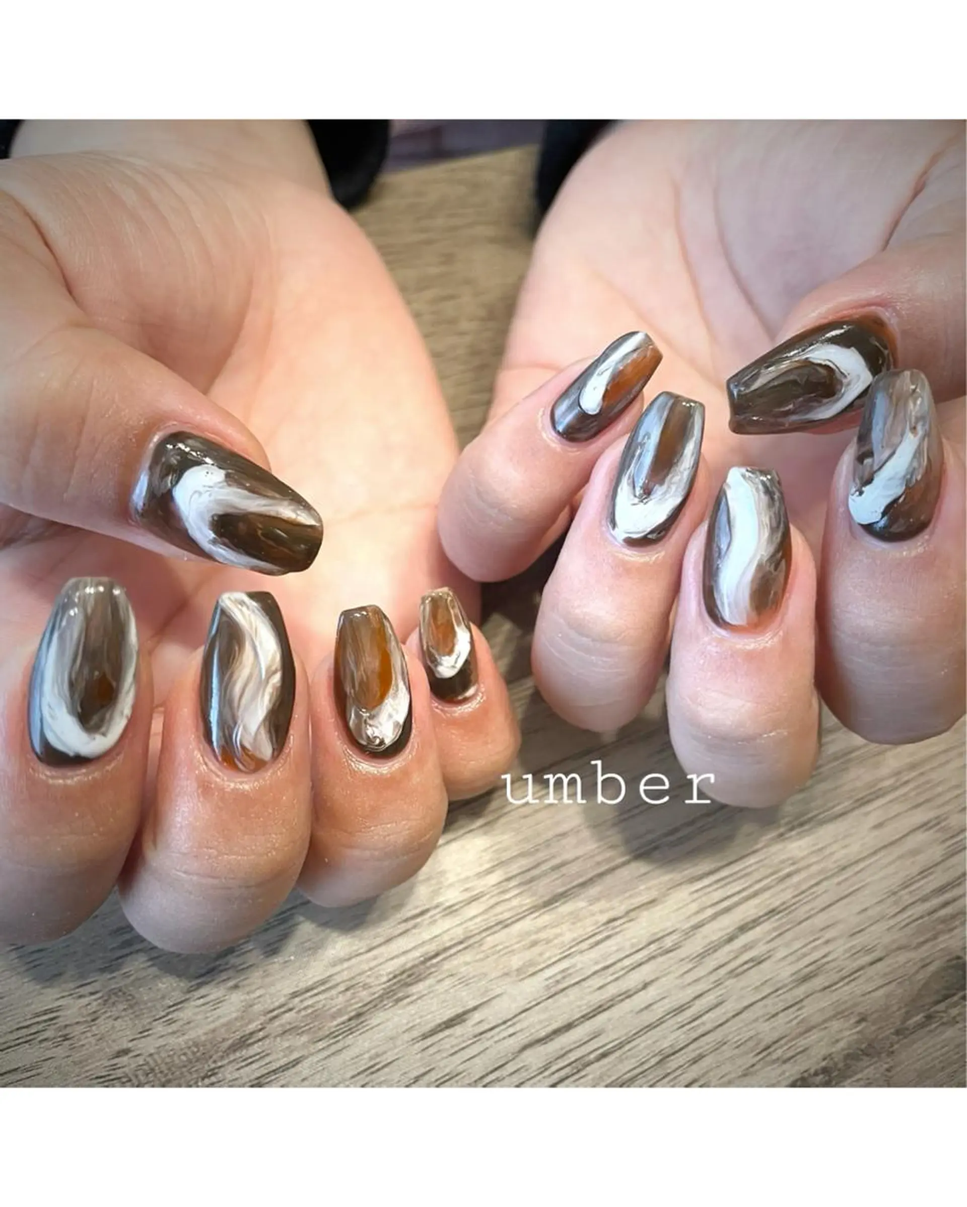 ネイル クリアネイル フットネイル フレンチネイル マグネットネイル メンズネイル umber 三茶1分のネイルデザイン