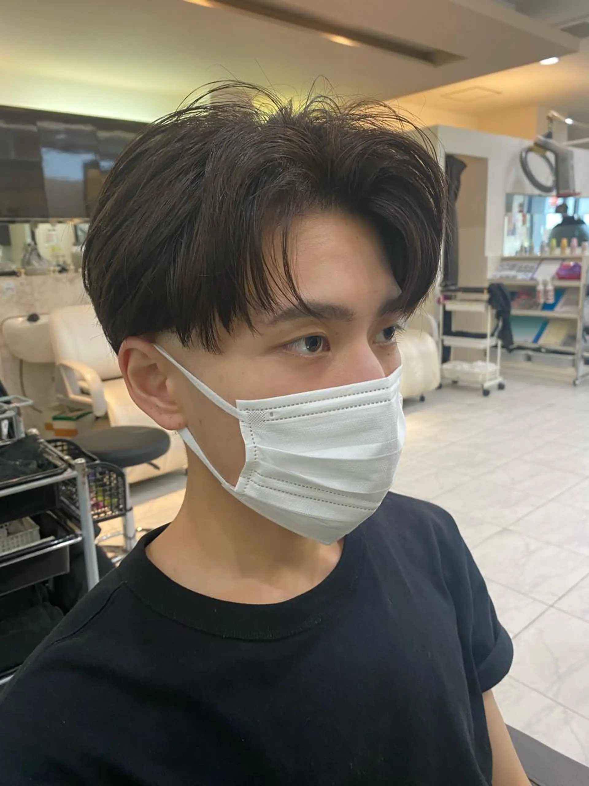 ショート メンズ Agu hair TENOE大宮氷川参道店所属・☀️透明感艶感カラー 増田魁土☀️のヘアスタイル