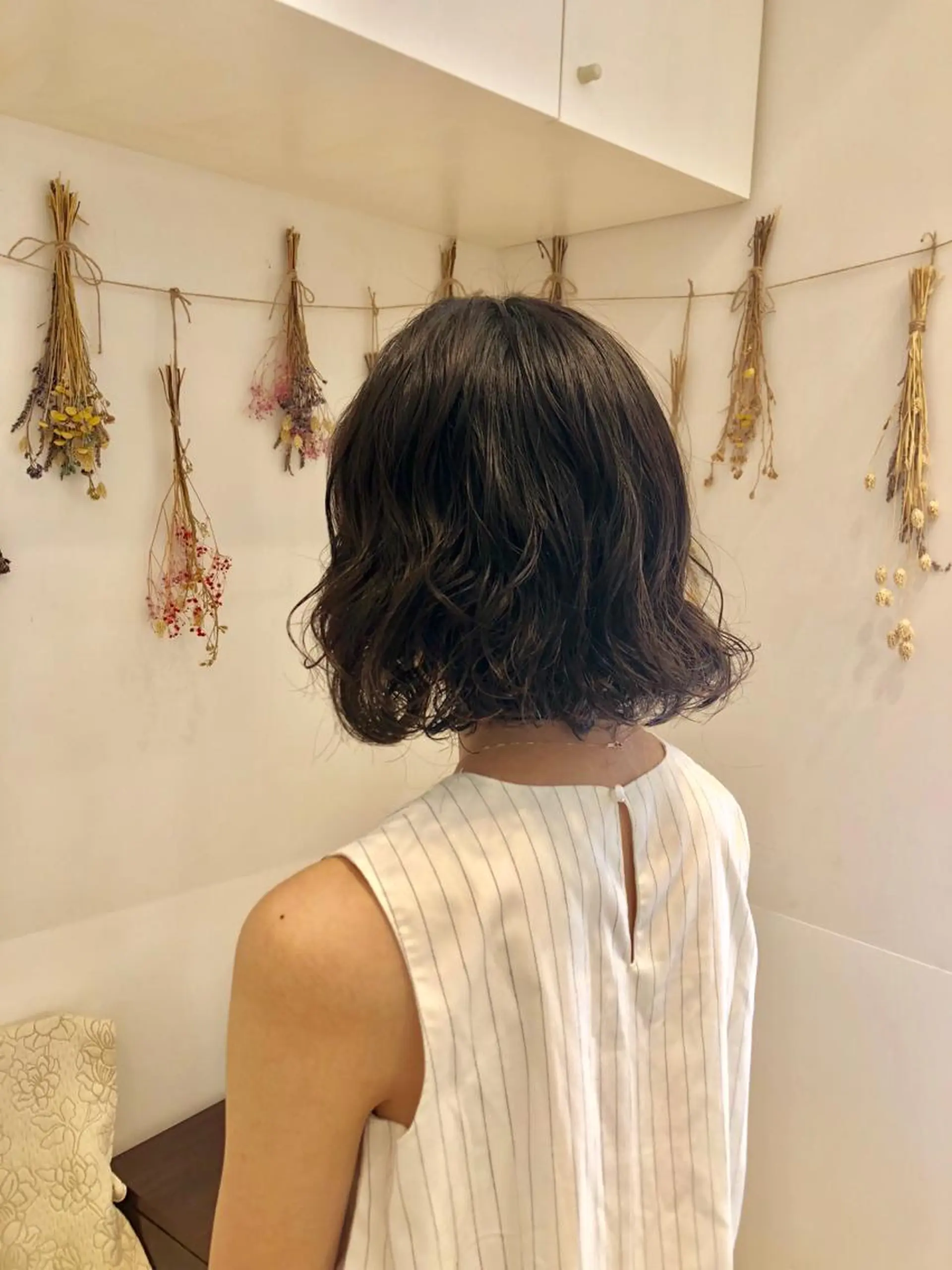 ミディアム パーマ ボブ はだゆうき @hadadan08のヘアスタイル