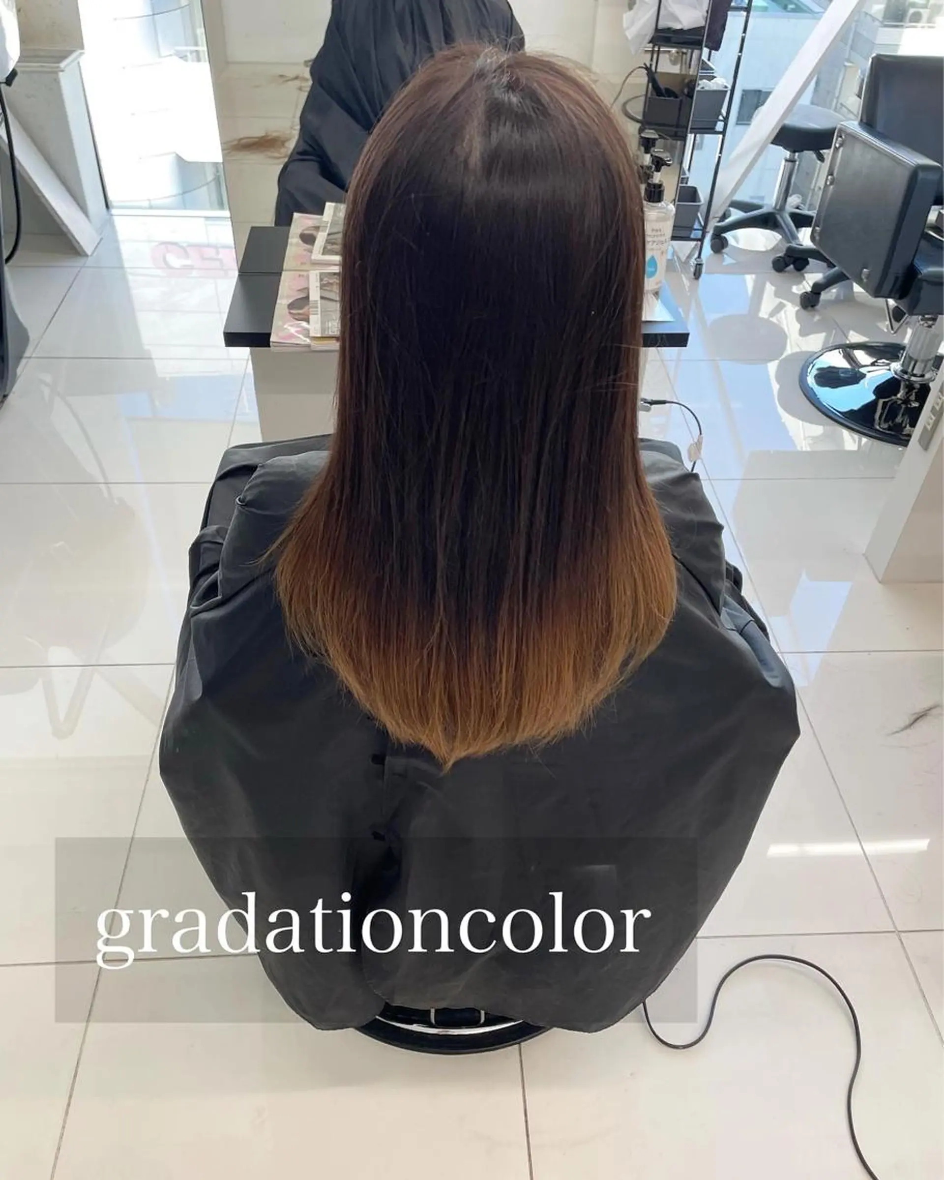 ミディアム カラー ブリーチ グラデーションカラー ⭐️無料！カット モデル募集⭐️夕貴のヘアスタイル