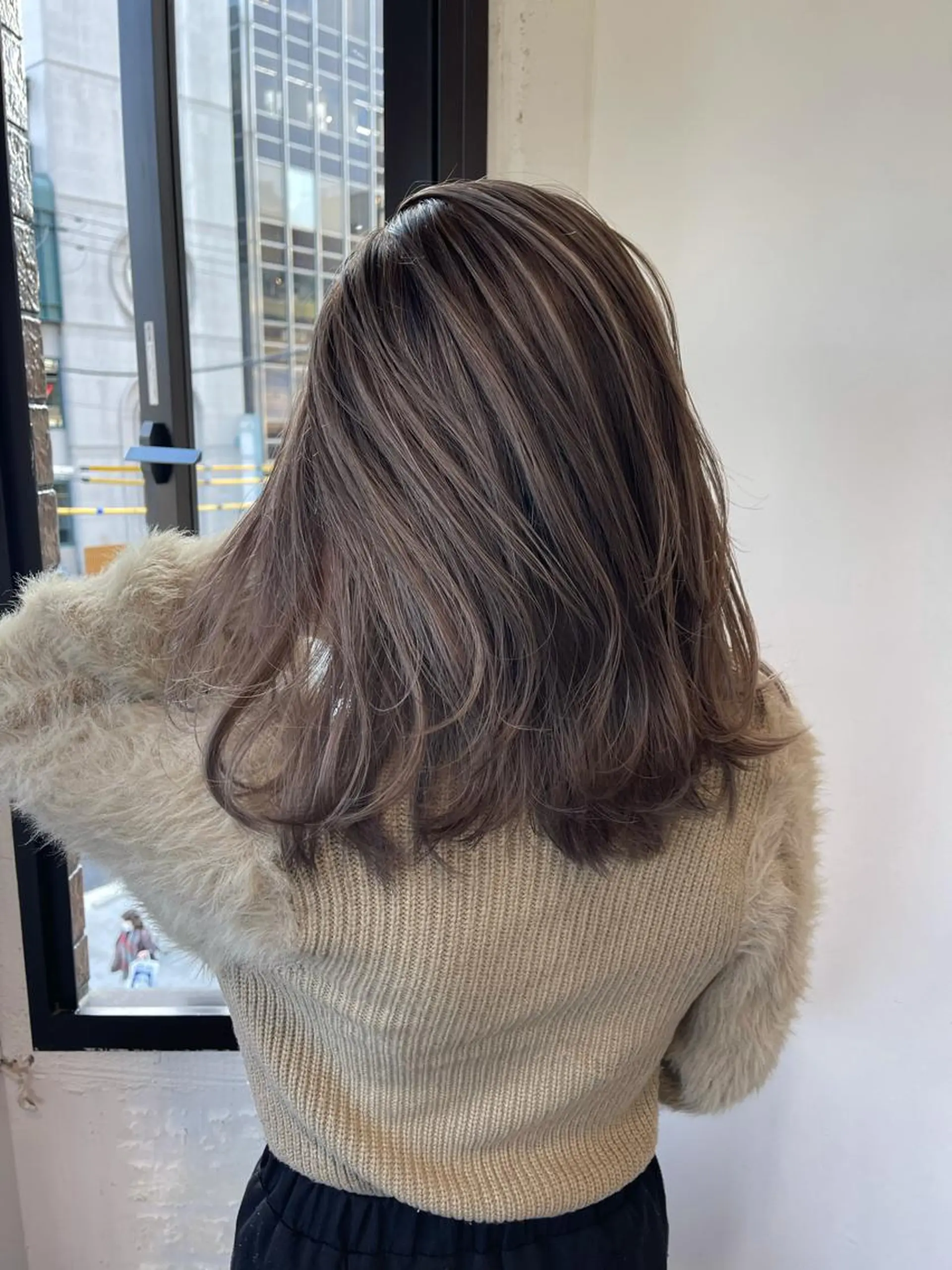 セミロング カラー メンズスタイル /メンズパーマ/須藤のヘアスタイル