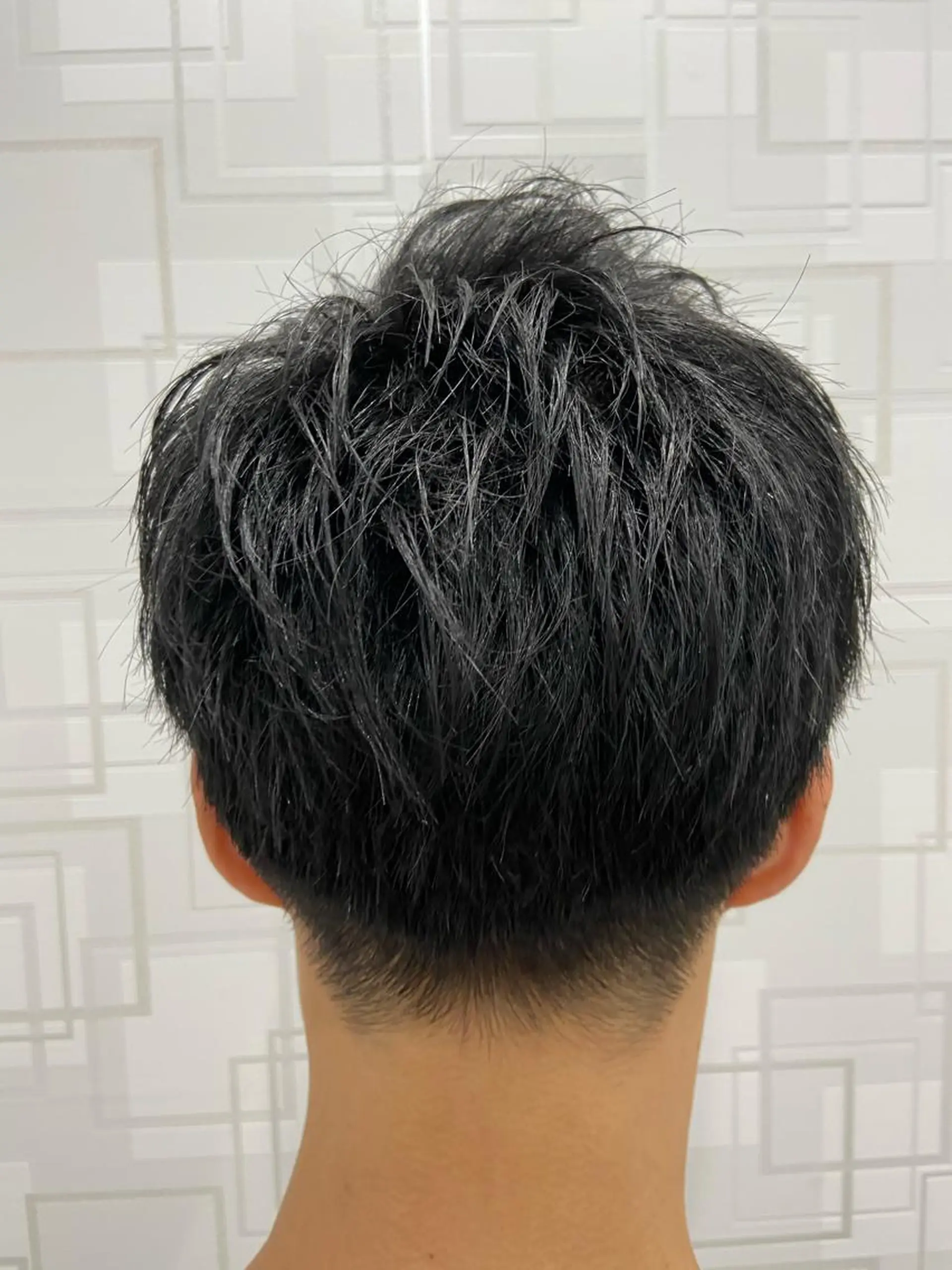 ショート メンズ カットパーマ✂️ 小坂田玲亜のヘアスタイル