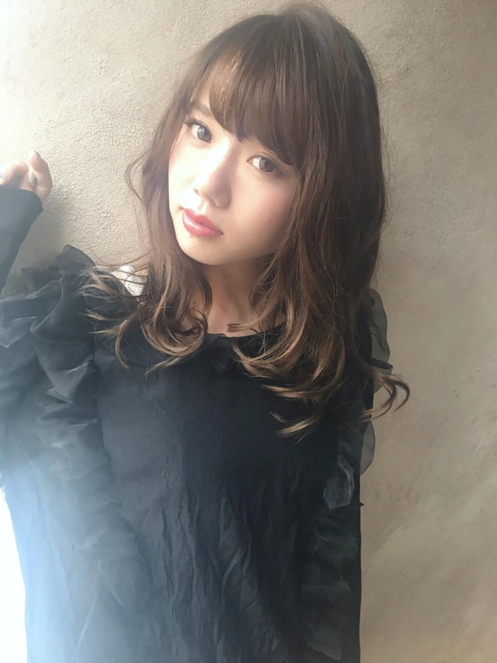 セミロング 店長/mao/ 前髪/顔周りカットのヘアスタイル