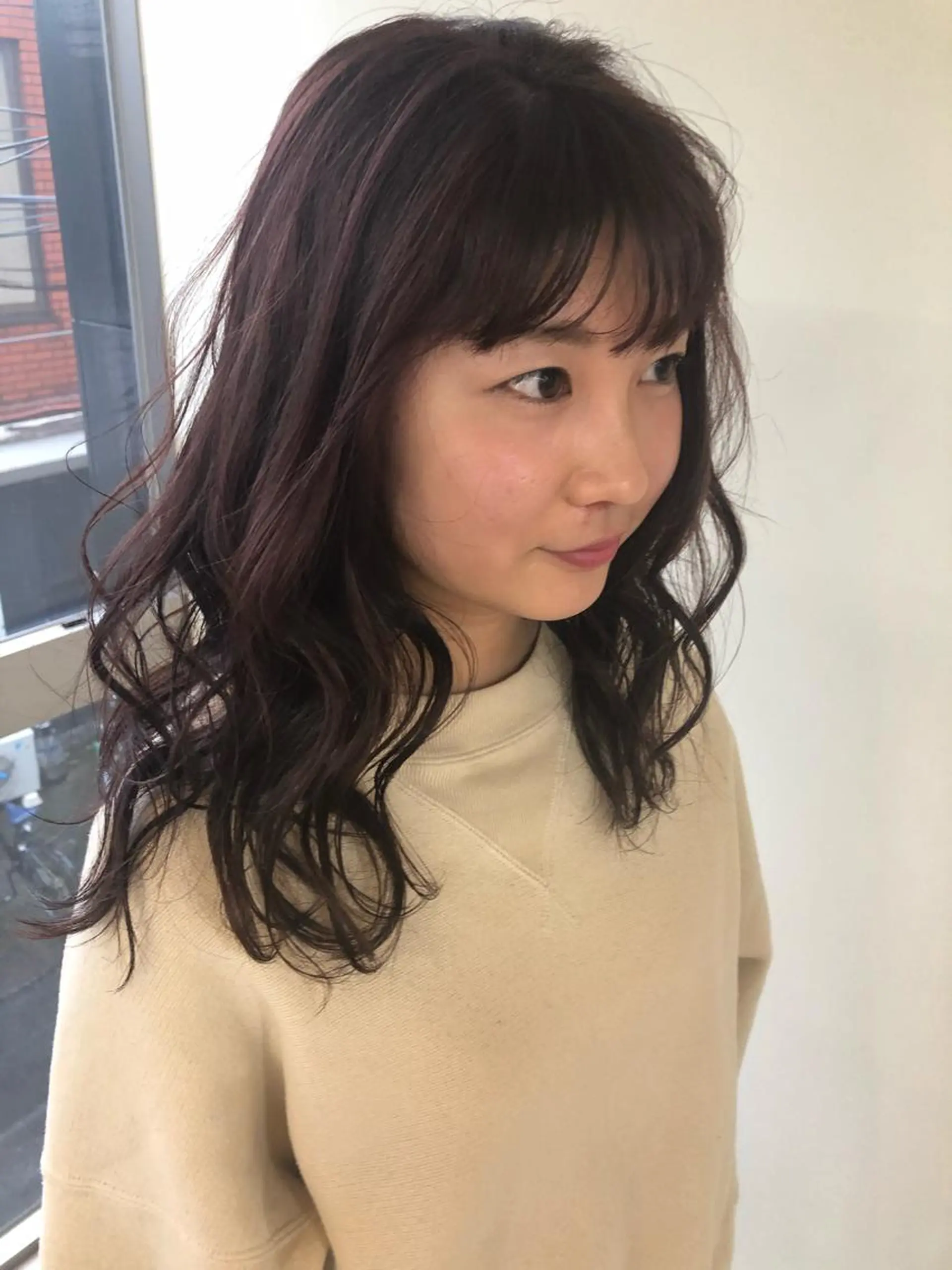 セミロング パーマ セミロングパーマ パーマ美容師 hanaのヘアスタイル