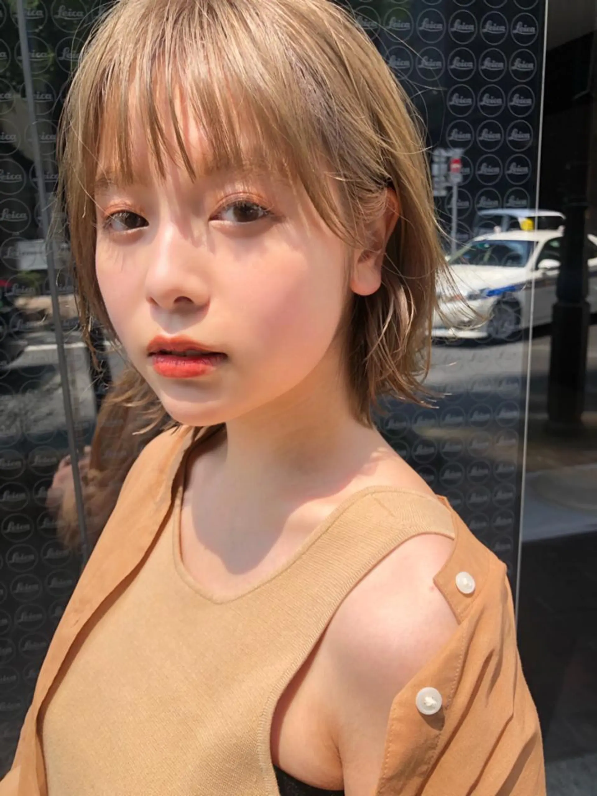 ミディアム パーマ ミディアムパーマ 似合わせカット 小顔カット カット 結べるレイヤーボブ くびれLady表参道のヘアスタイル