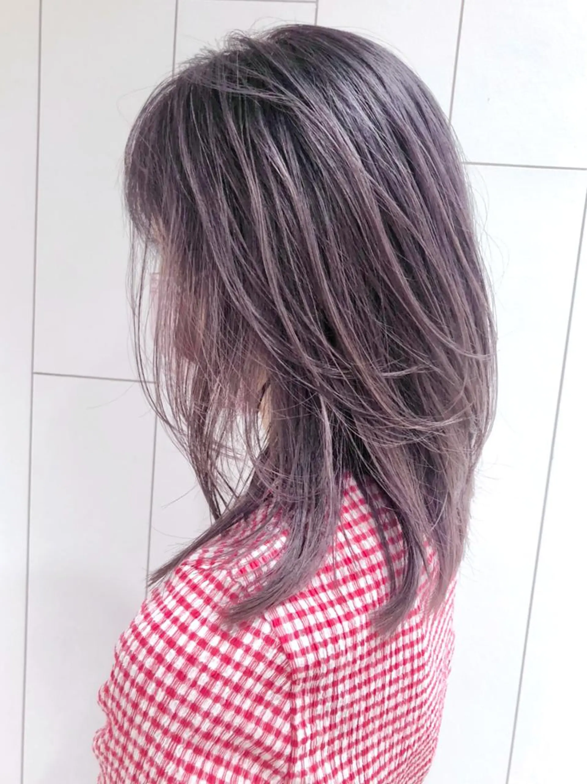 セミロング カラー パーマ ヘアアレンジ ベージュカラー ITbyALBUM 浦和店のヘアスタイル