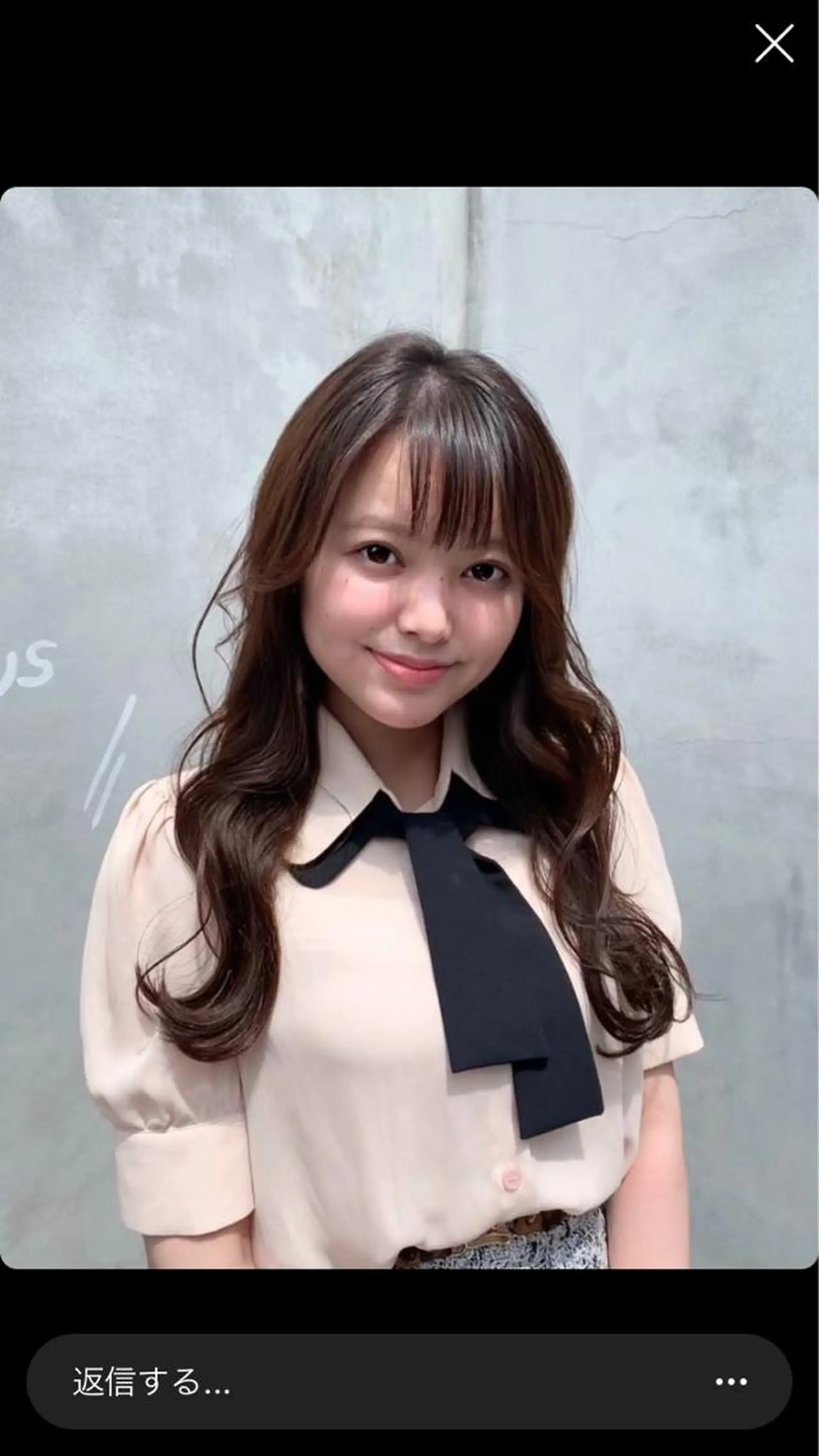 ロング カラー パーマ BEBE所属・ご新規様限定 透明感カラーKANAのヘアスタイル