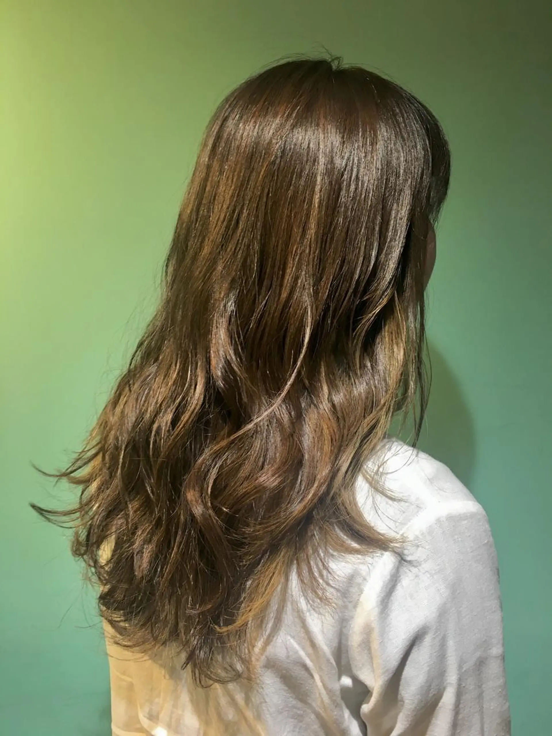 ロング カラー パーマ さかい なつみのヘアスタイル