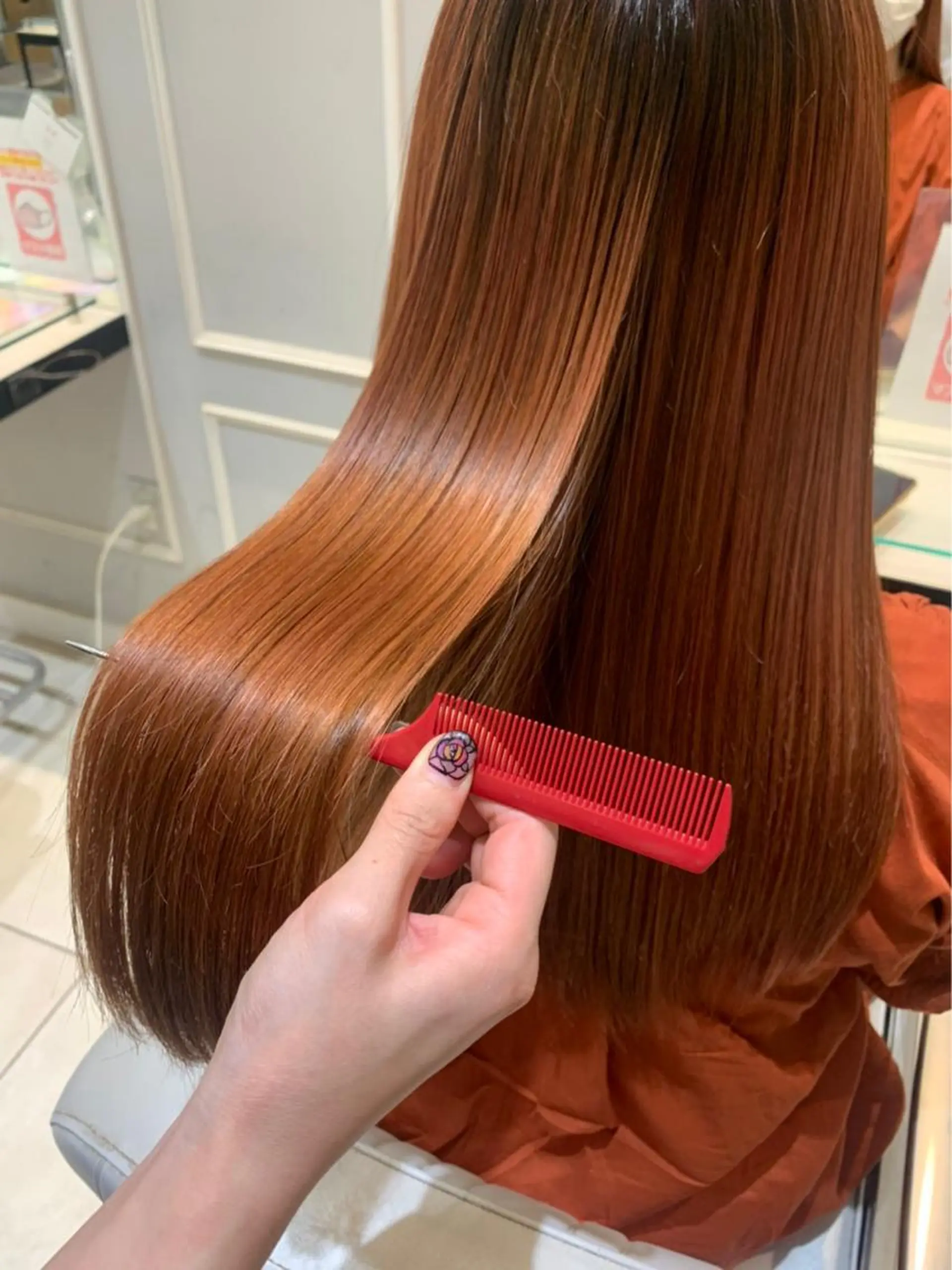 セミロング 似合わせ艶髪カラー ❤️ハダユミのヘアスタイル