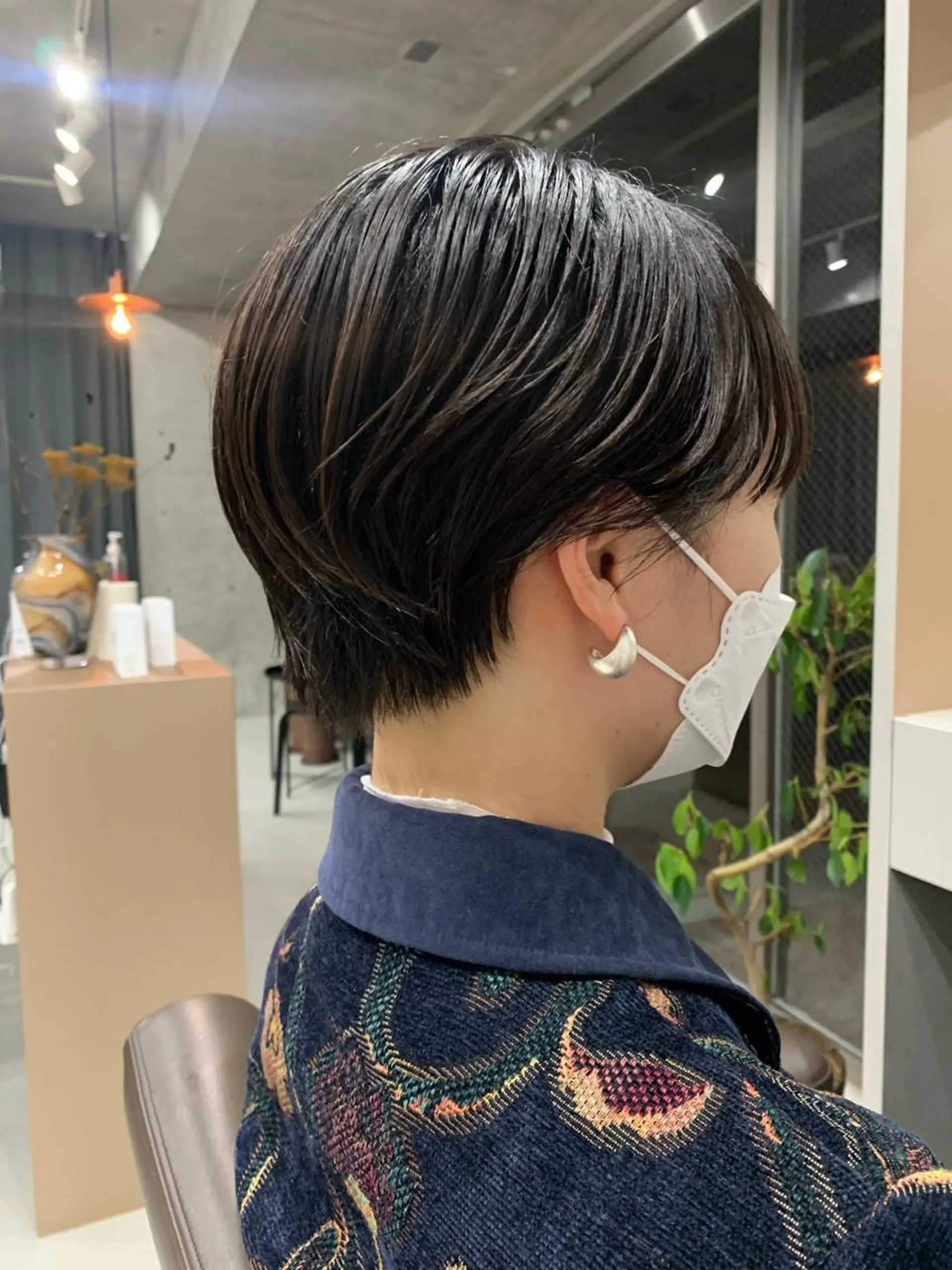 ショート カラー ボブパーマコテ巻き風 パーマNo1深江秀平のヘアスタイル