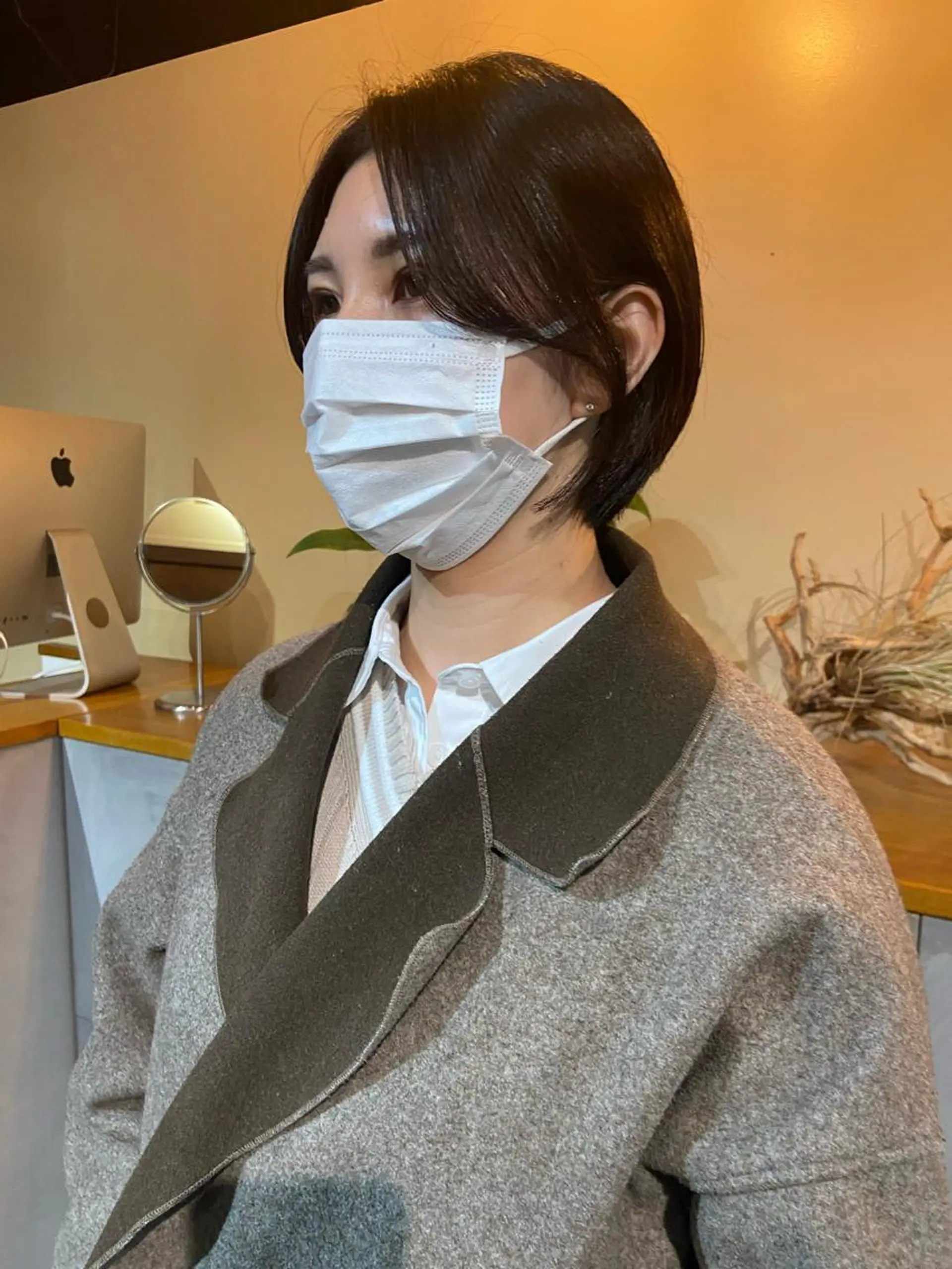 ショート 地毛風艶カラー🌿 喜多夏海のヘアスタイル