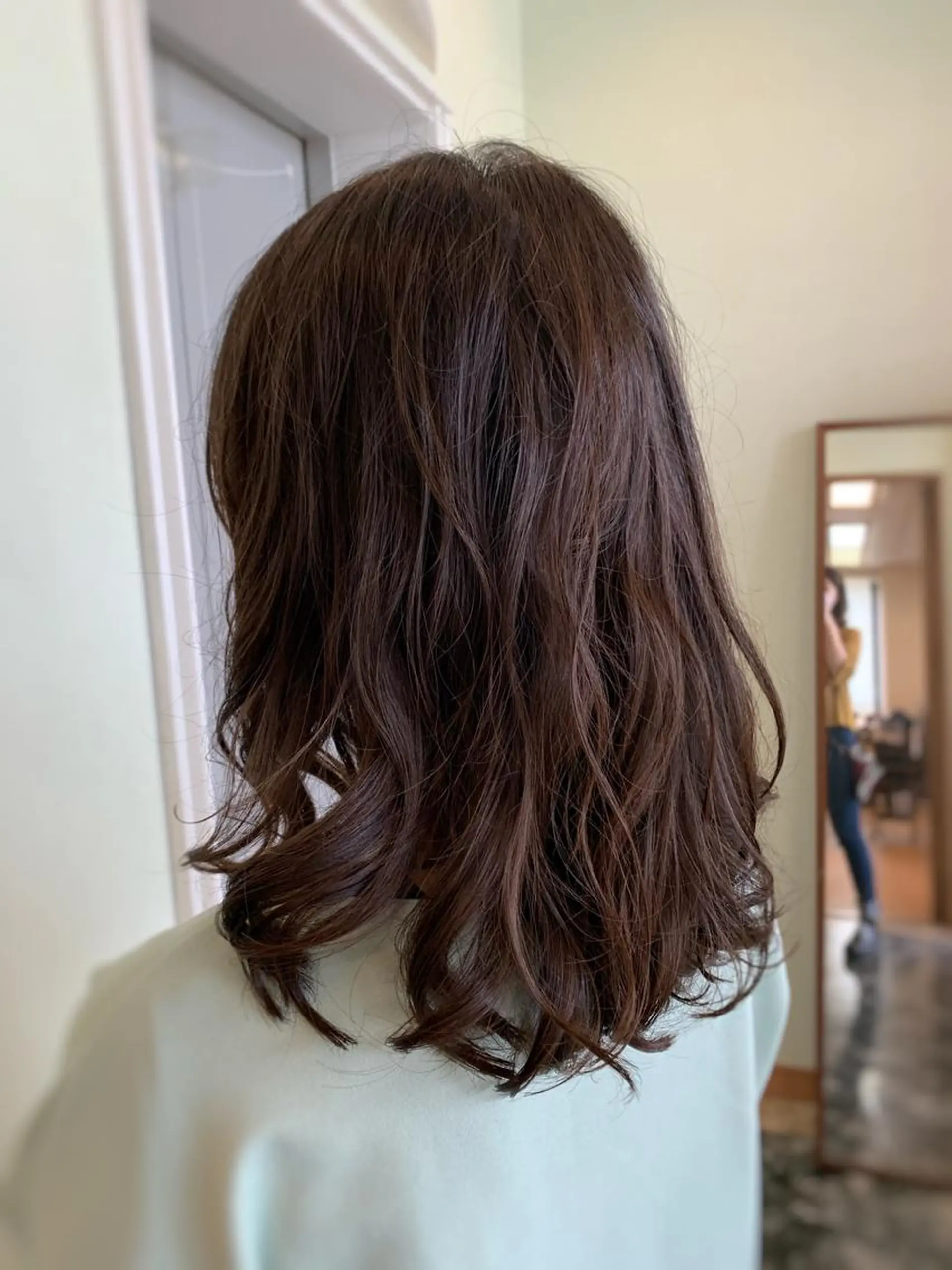 セミロング パーマ セミロングパーマ yuri🌼 NUMBER 天王寺のヘアスタイル